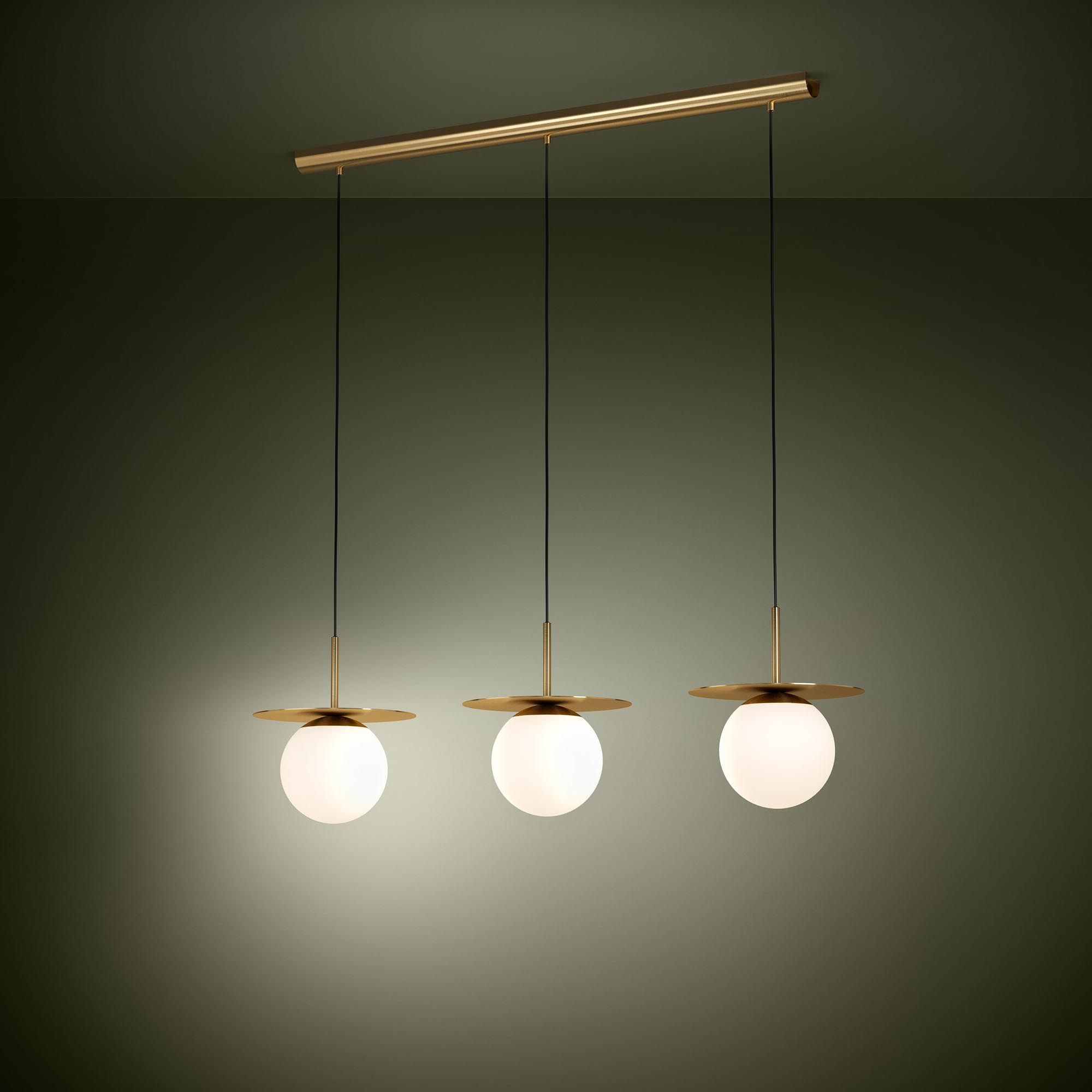 Suspension ARENALES doré L110cm
