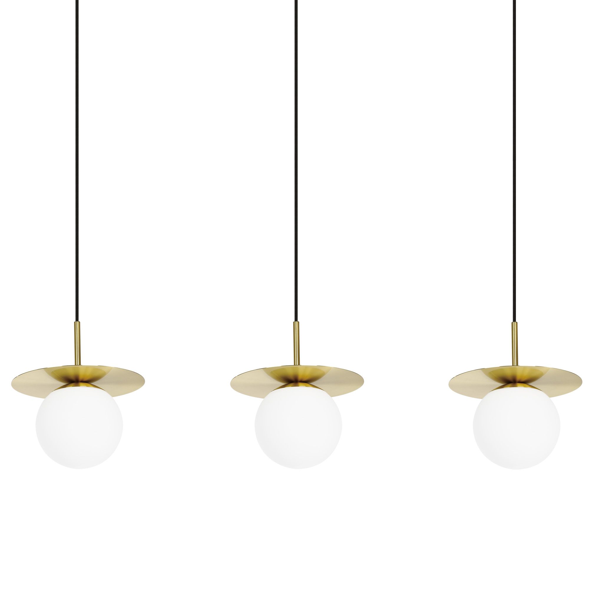 Suspension ARENALES doré L110cm