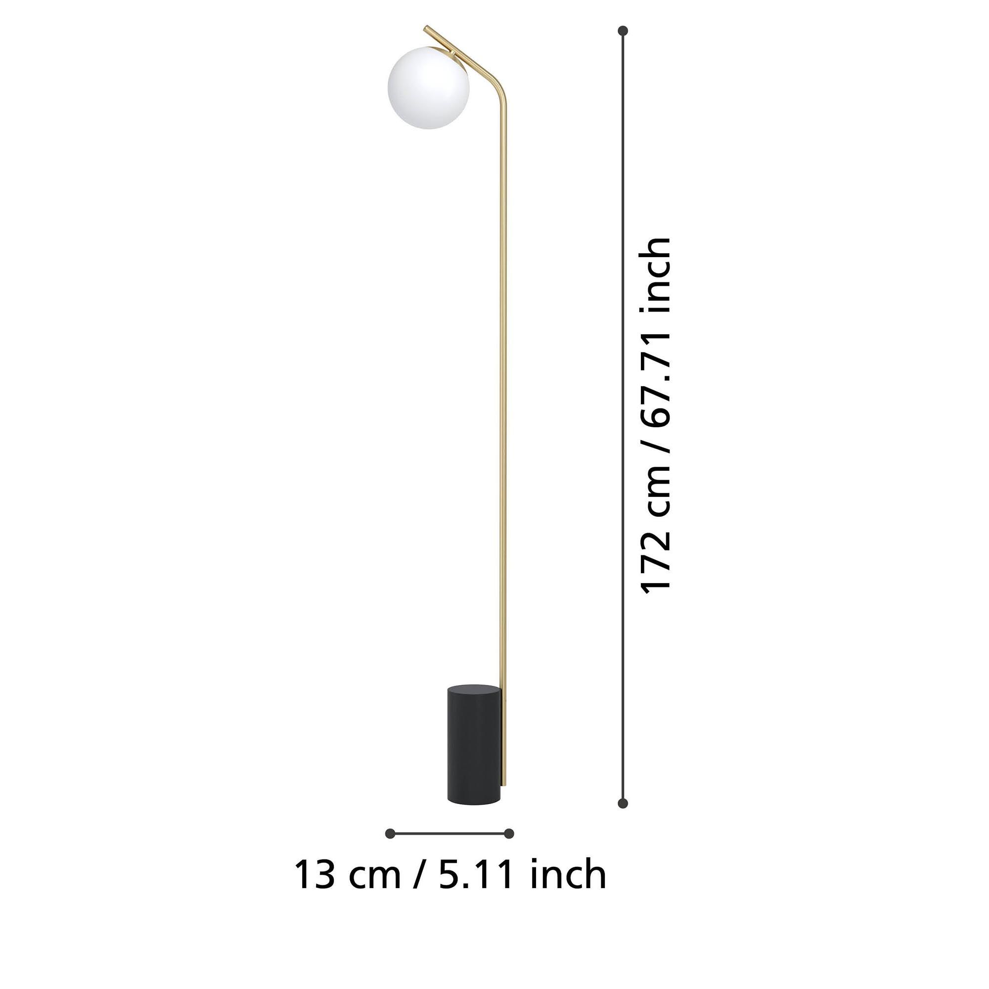 Lampadaire BETULIA doré H172cm
