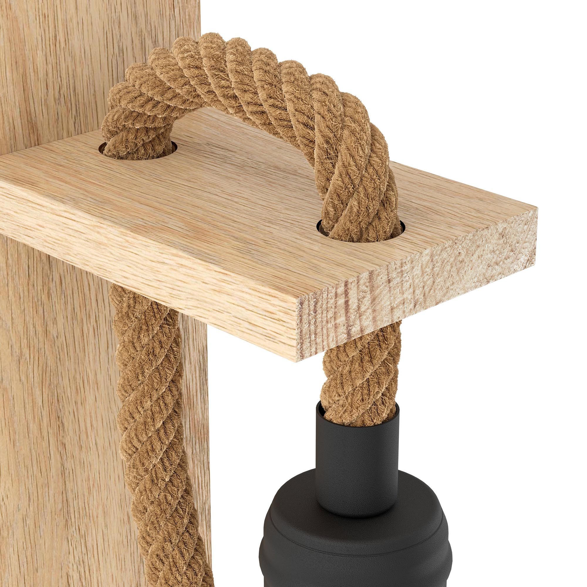Applique RAMPSIDE bois H30cm