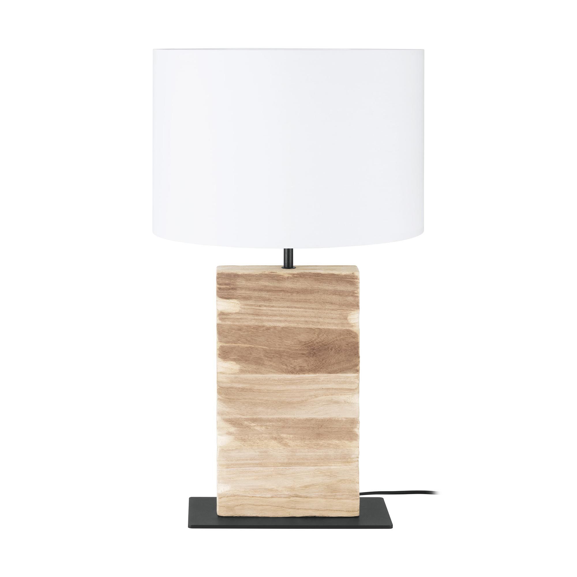 Lampe CONTESSORE bois/blanc H63,5cm