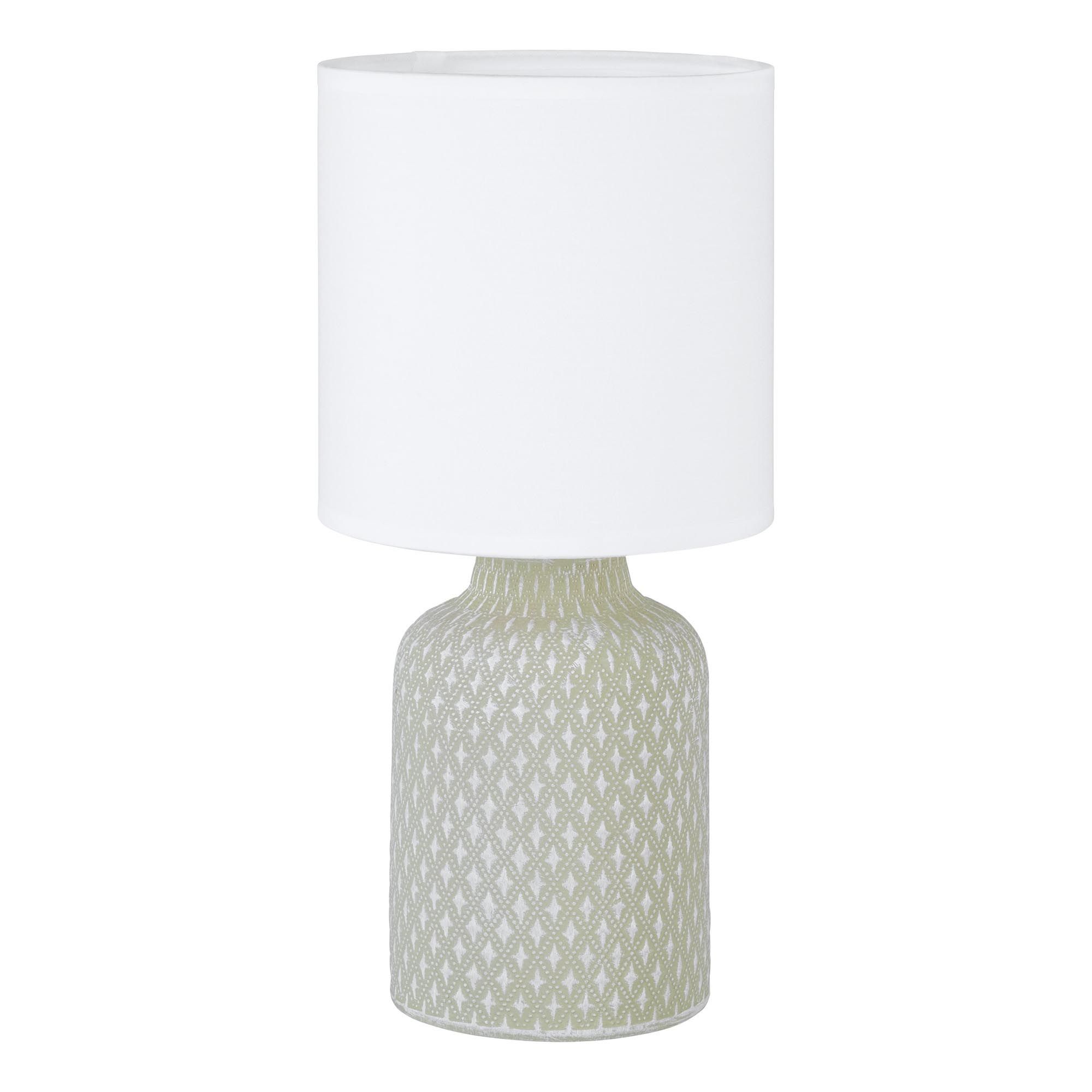 Lampe BELLARIVA gris/blanc H32cm