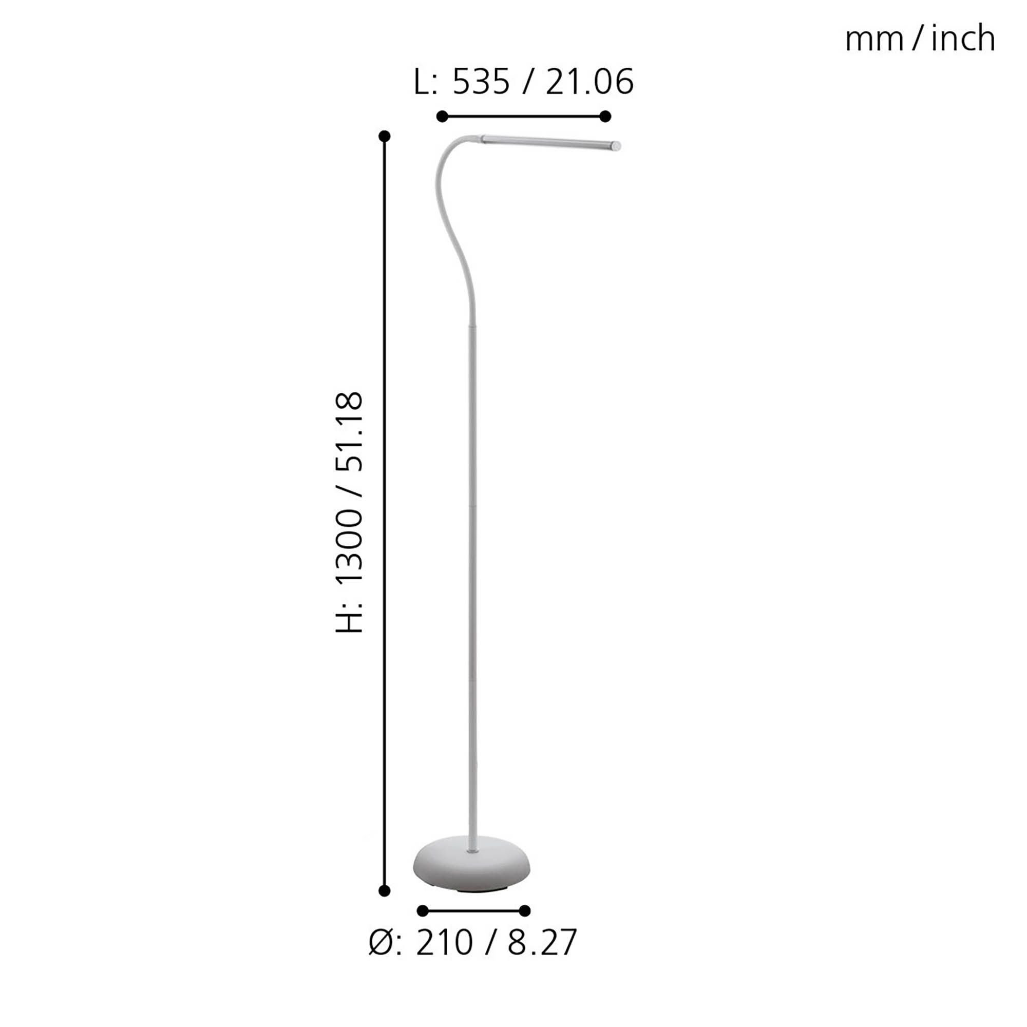Liseuse LED LAROA H130cm