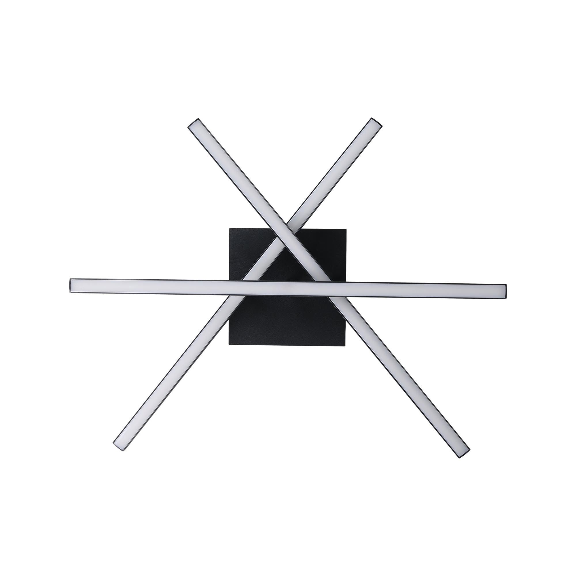 Plafonnier LED LASANA 3 noir Ø50cm