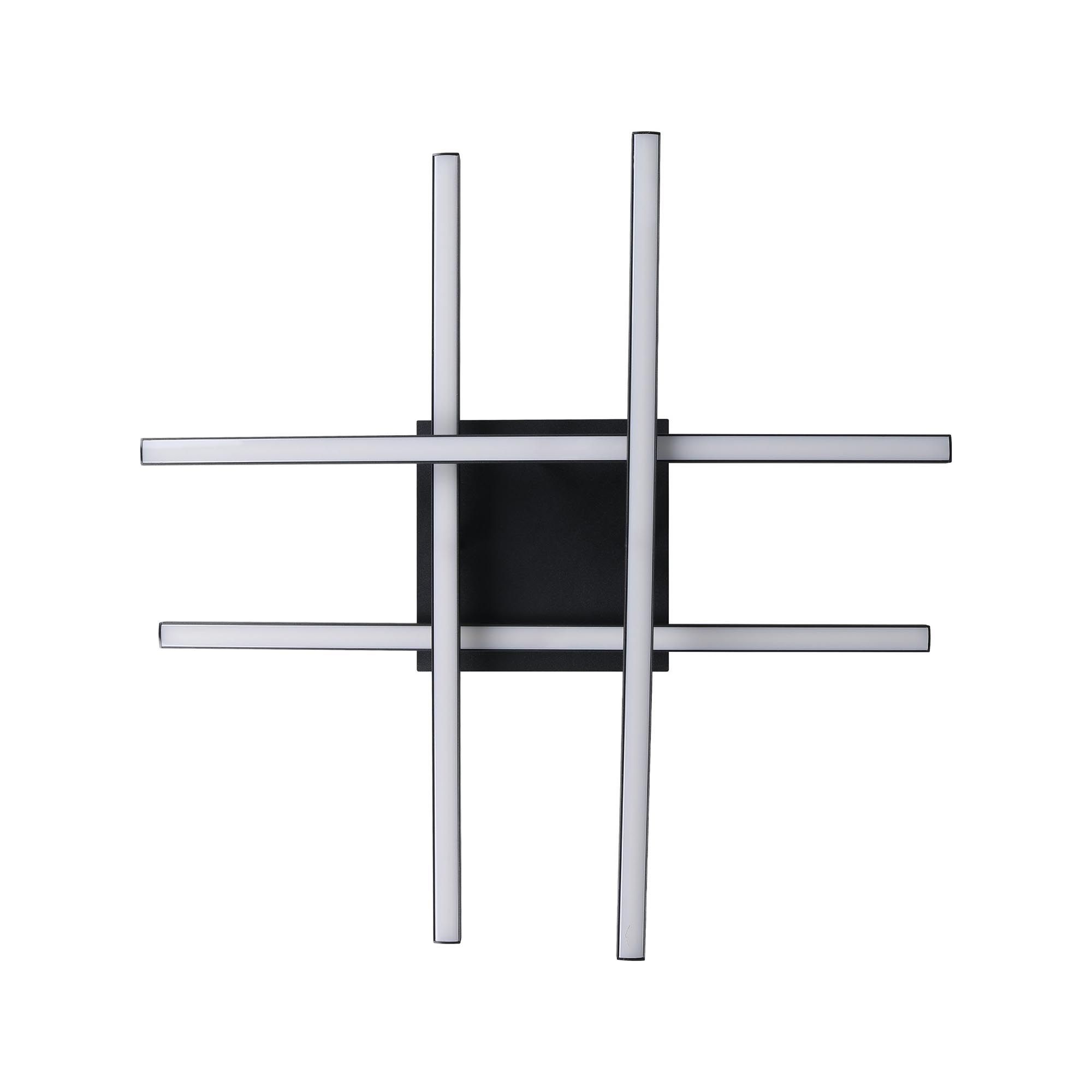 Plafonnier LED LASANA noir Ø50cm
