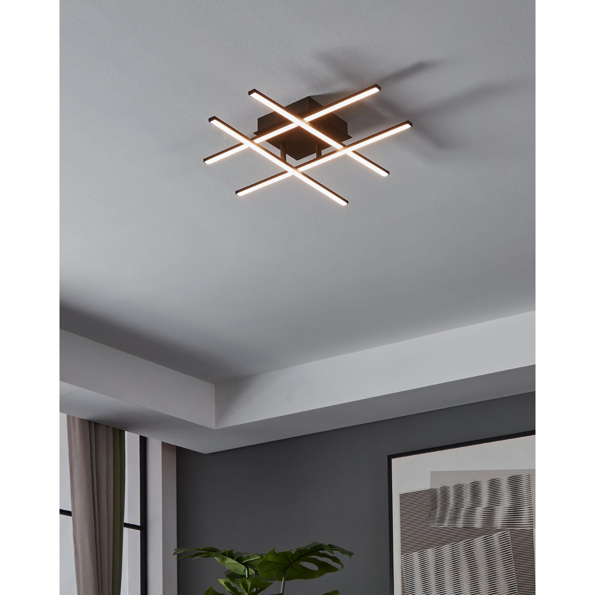 Plafonnier LED LASANA noir Ø50cm