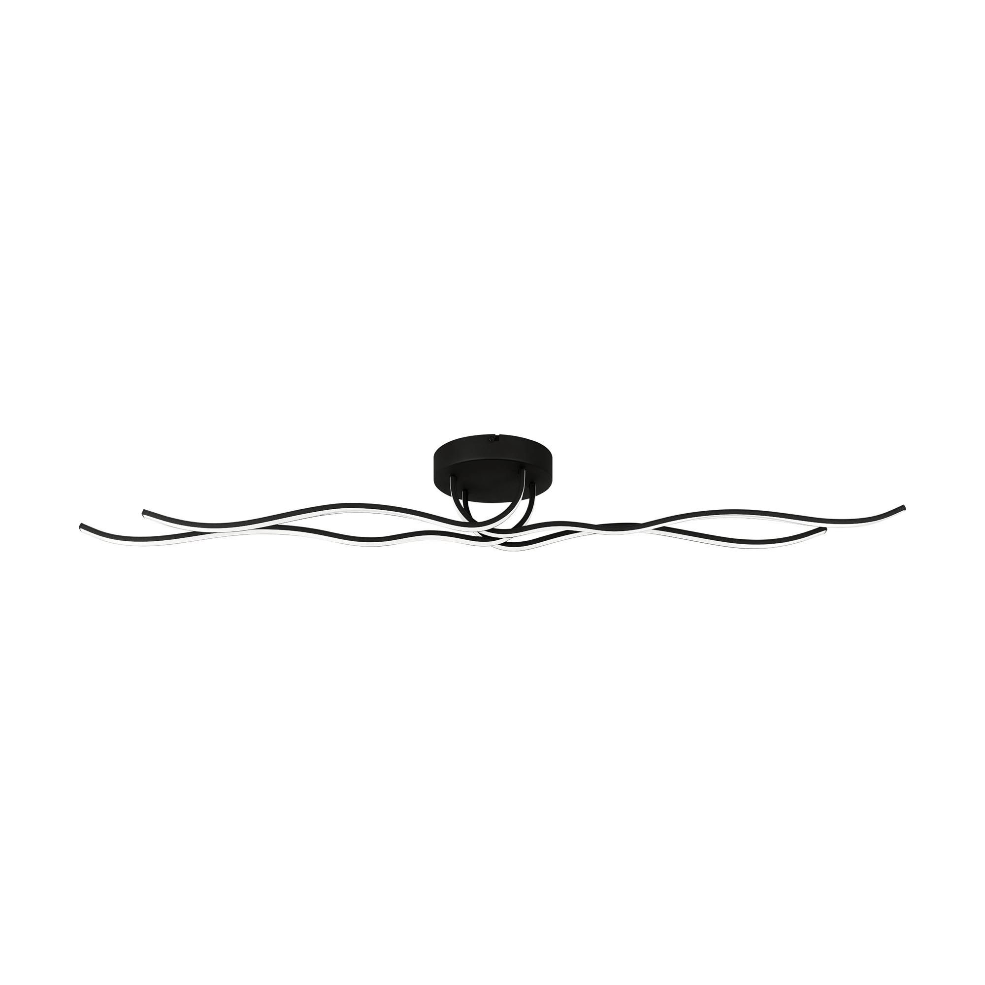 Plafonnier LED RONCADE noir L116cm