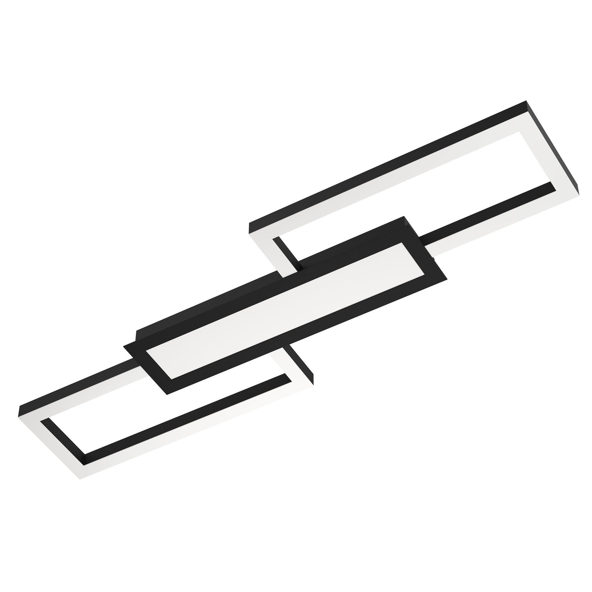 Plafonnier LED dimmable MONIROTE noir L78cm