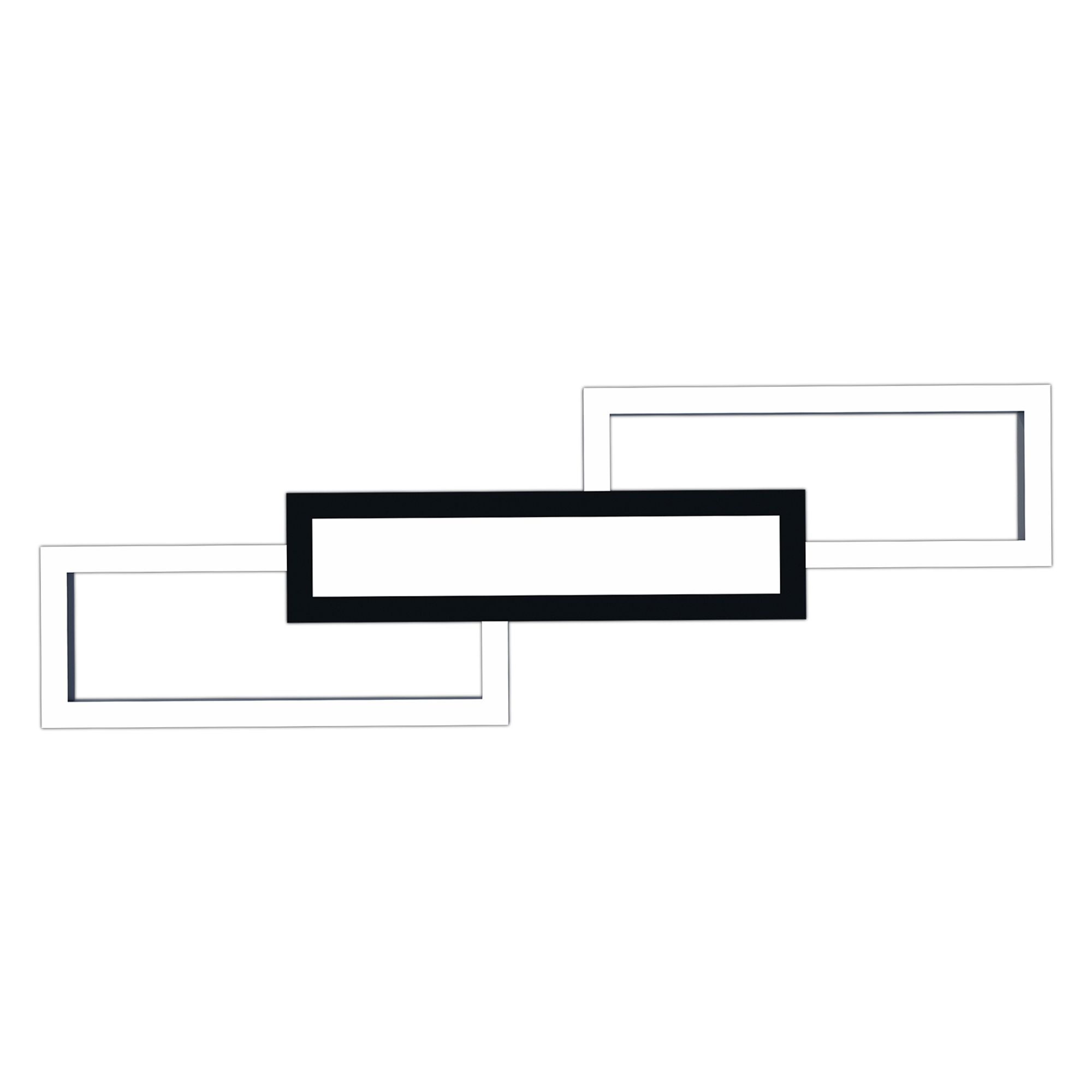Plafonnier LED dimmable MONIROTE noir L78cm