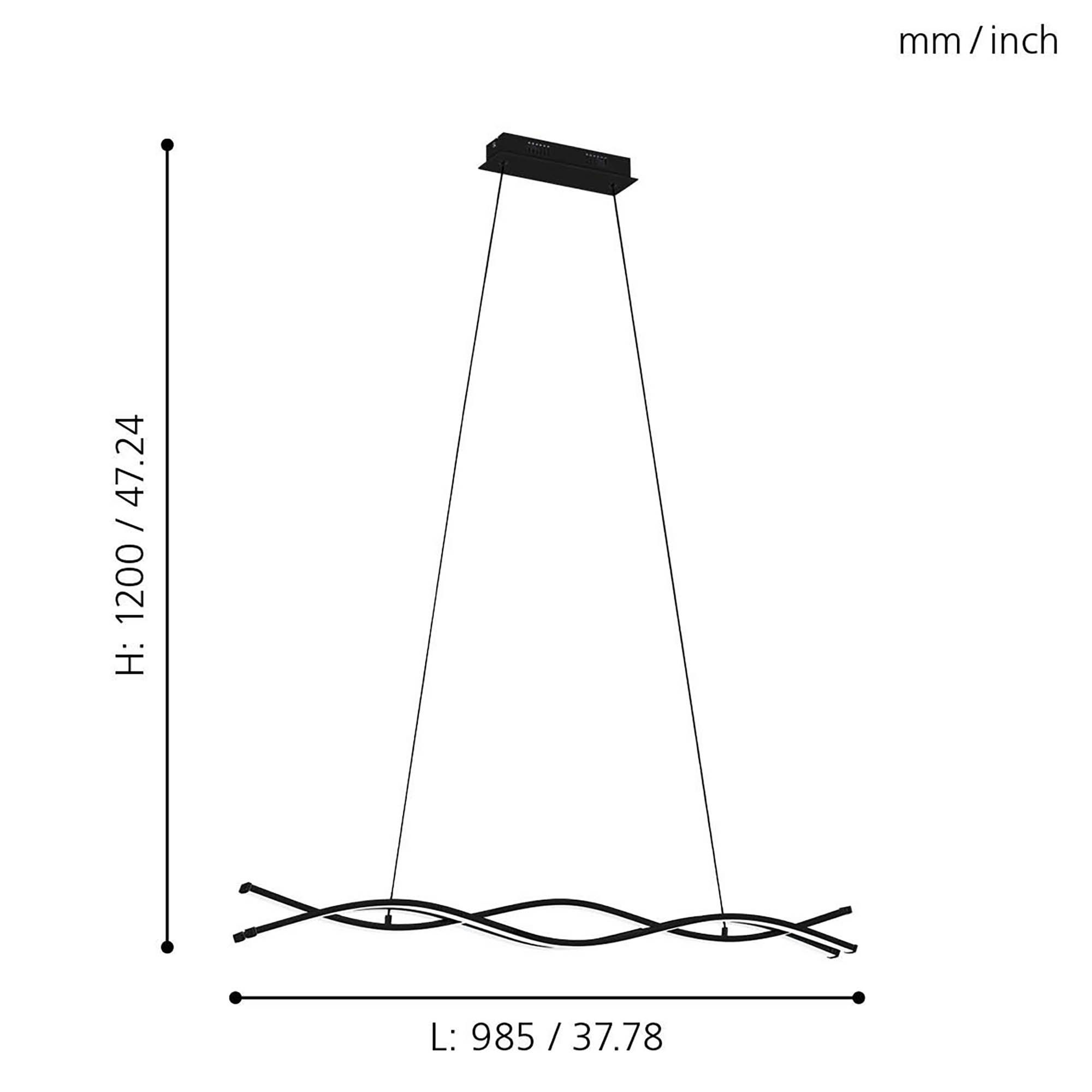 Suspension LED LASANA L98,5cm