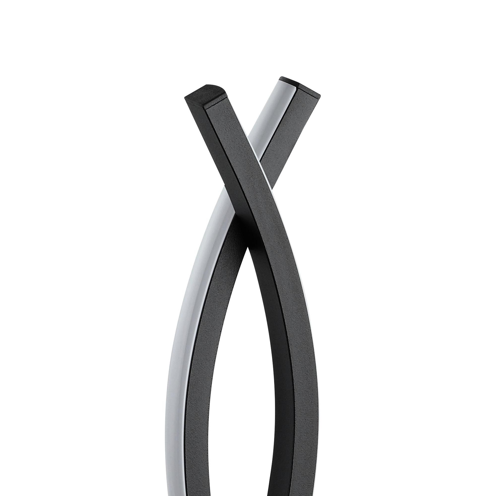 Lampe LED noir LASANA 3 noir H46cm