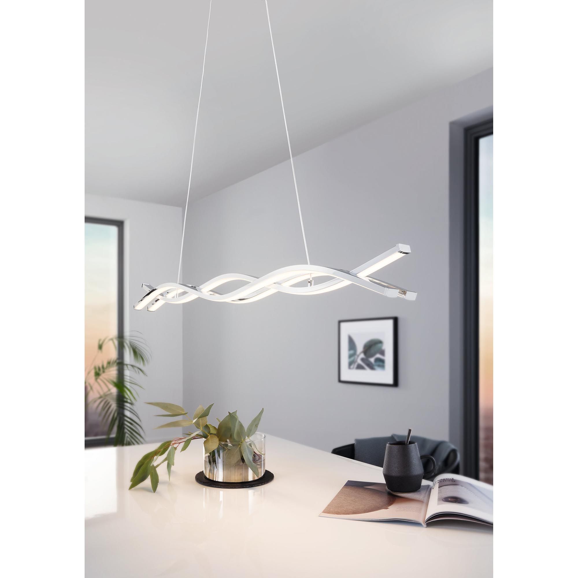 Suspension LED LASANA 2 chrome L100cm