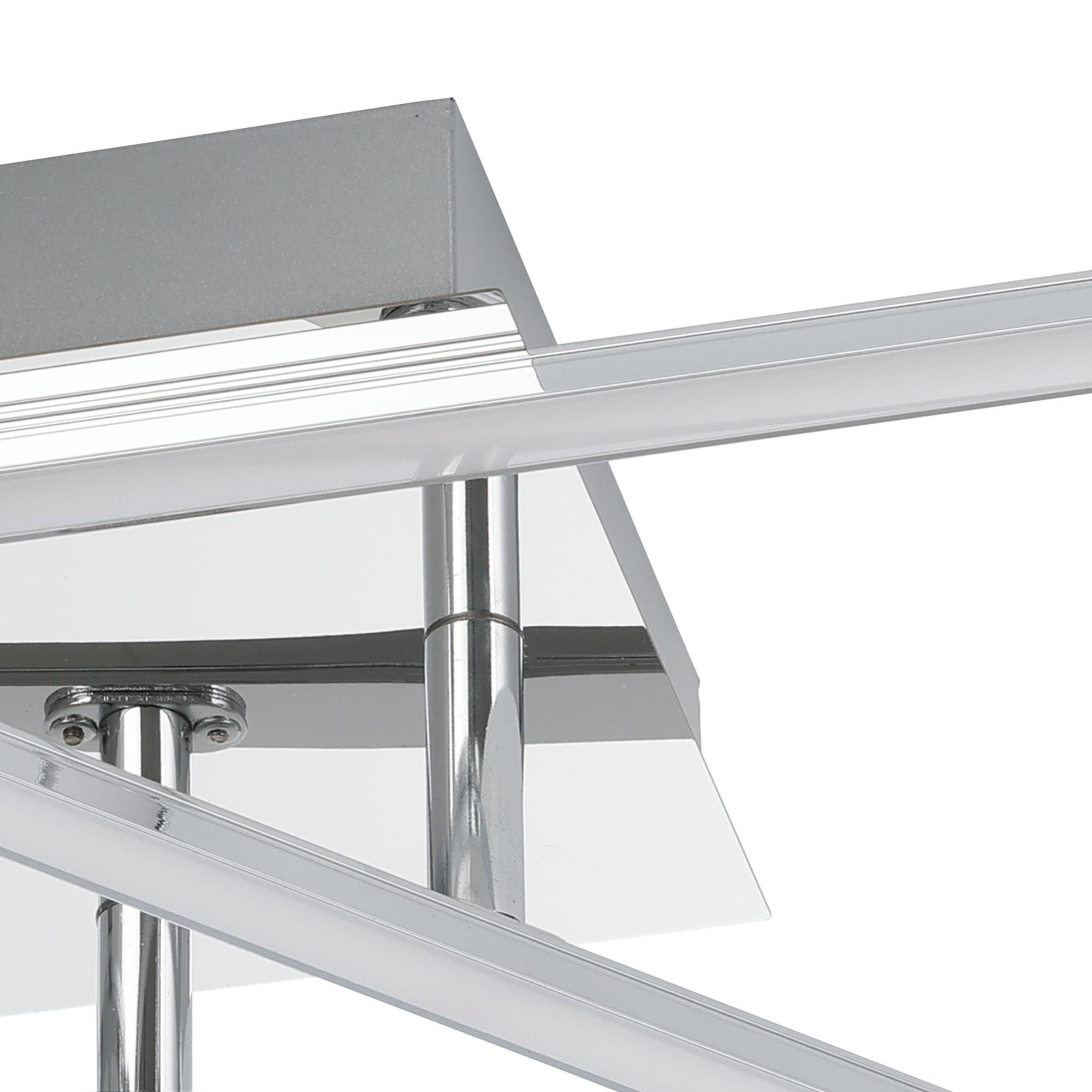 Plafonnier LED LASANA 1 chrome Ø50cm