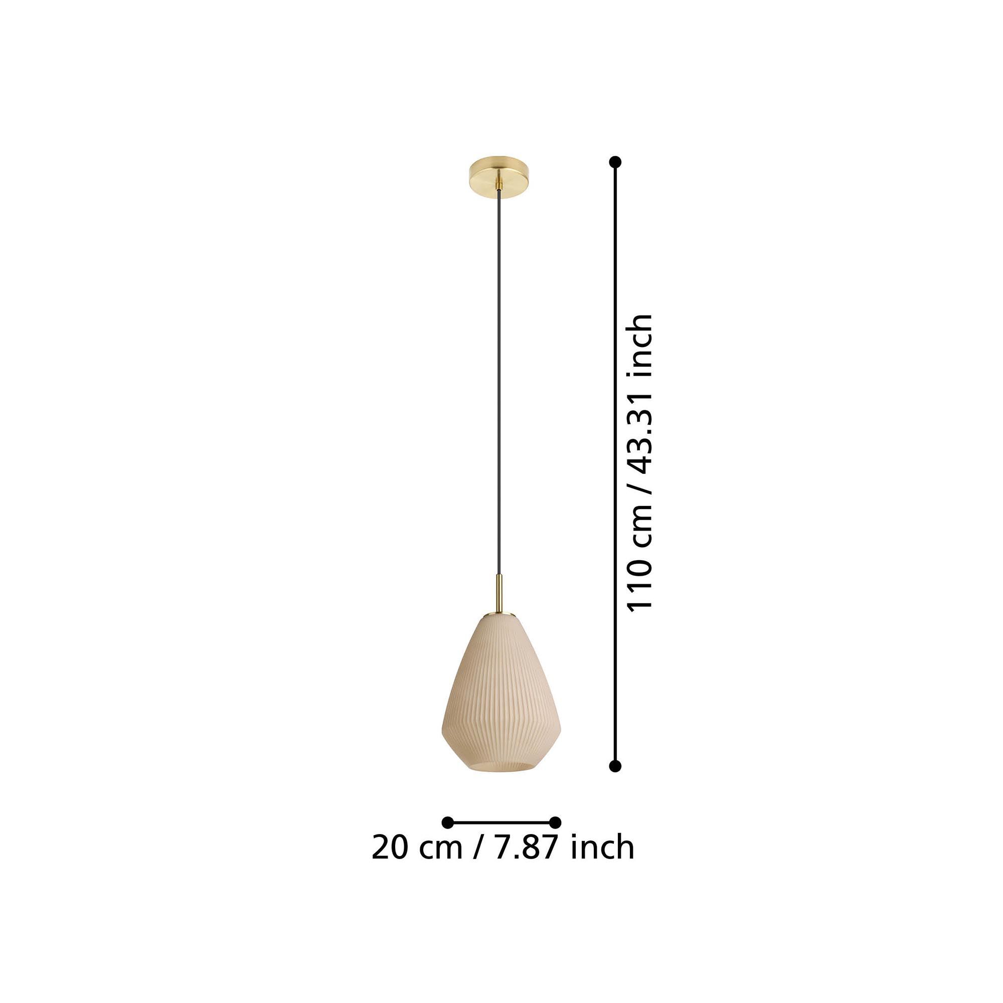 Suspension CAPRAROLA taupe Ø20cm