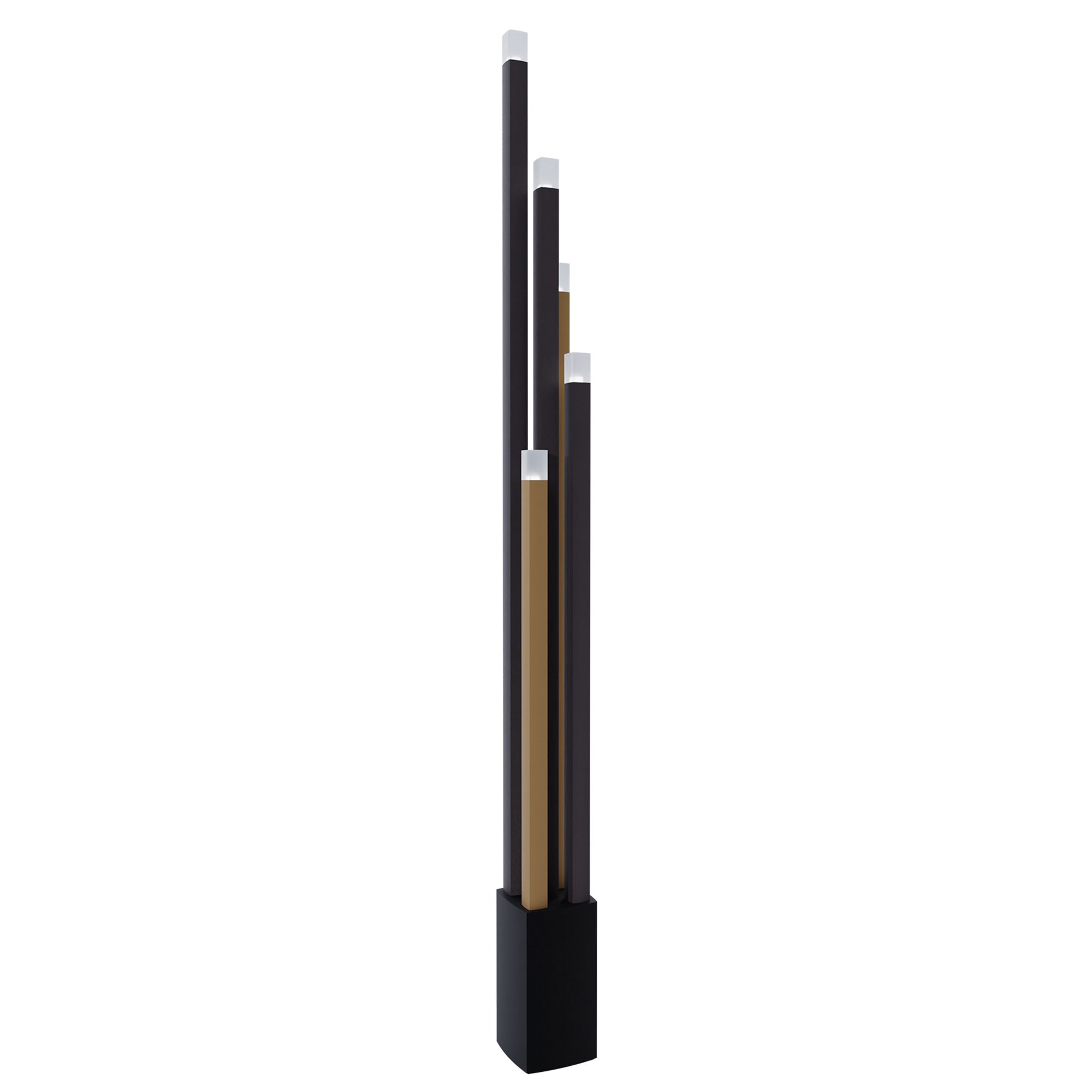 Lampadaire ESTANTERIOS led intégrée marron/noir H160cm