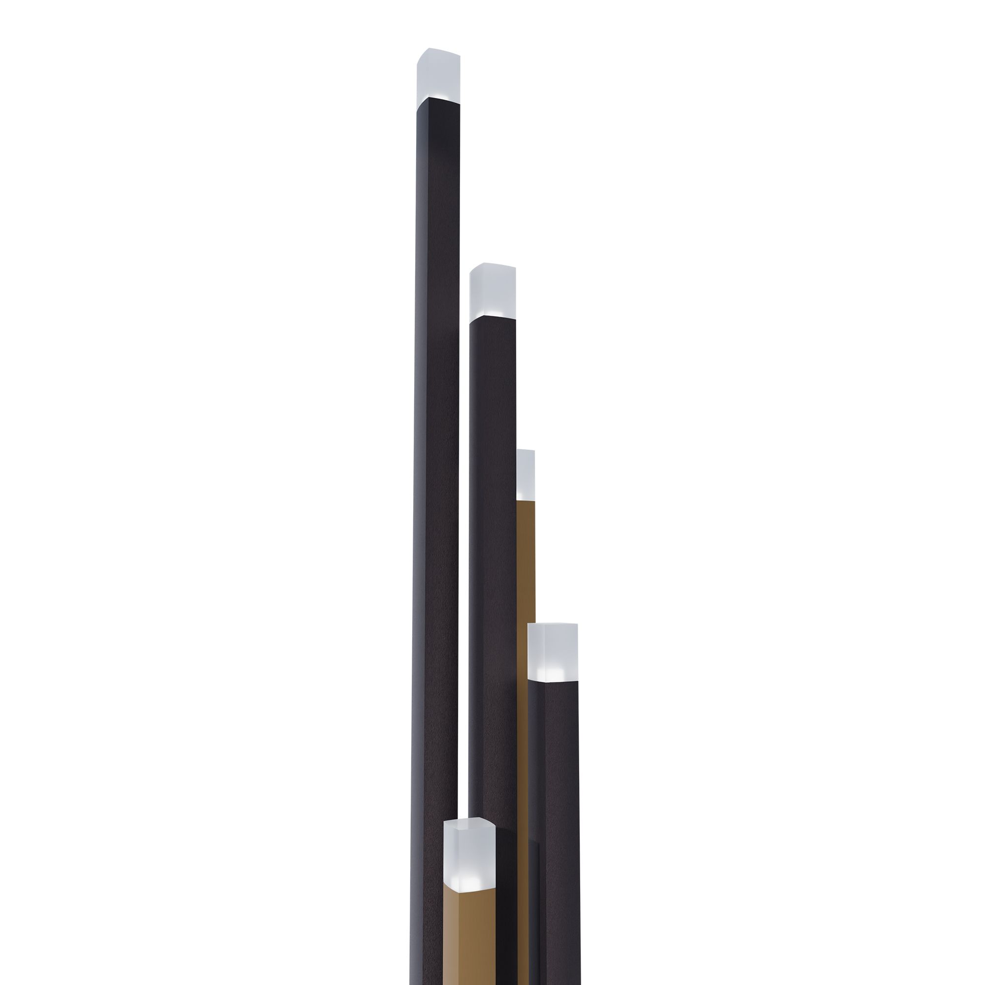 Lampadaire ESTANTERIOS led intégrée marron/noir H160cm