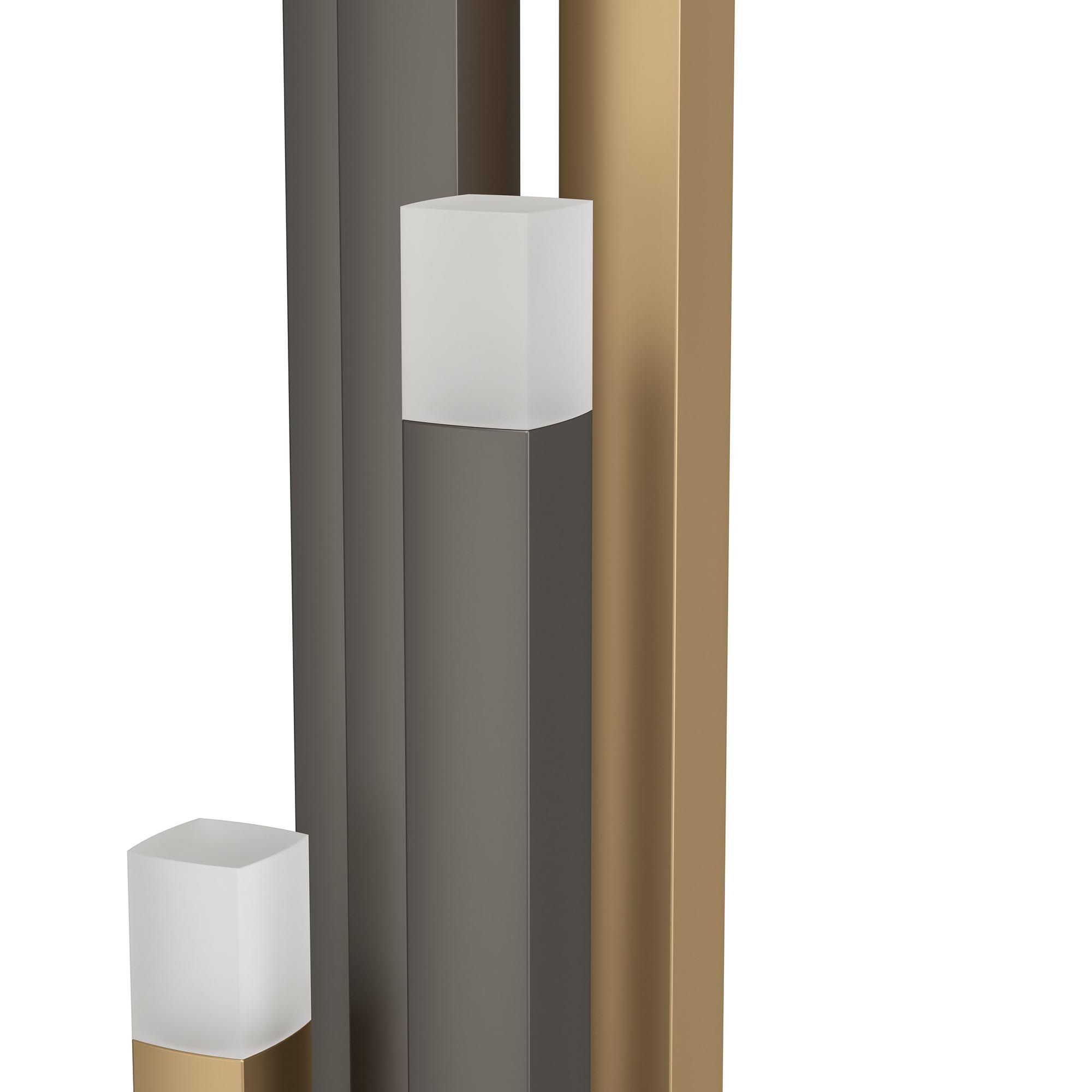 Lampadaire ESTANTERIOS led intégrée marron/noir H160cm