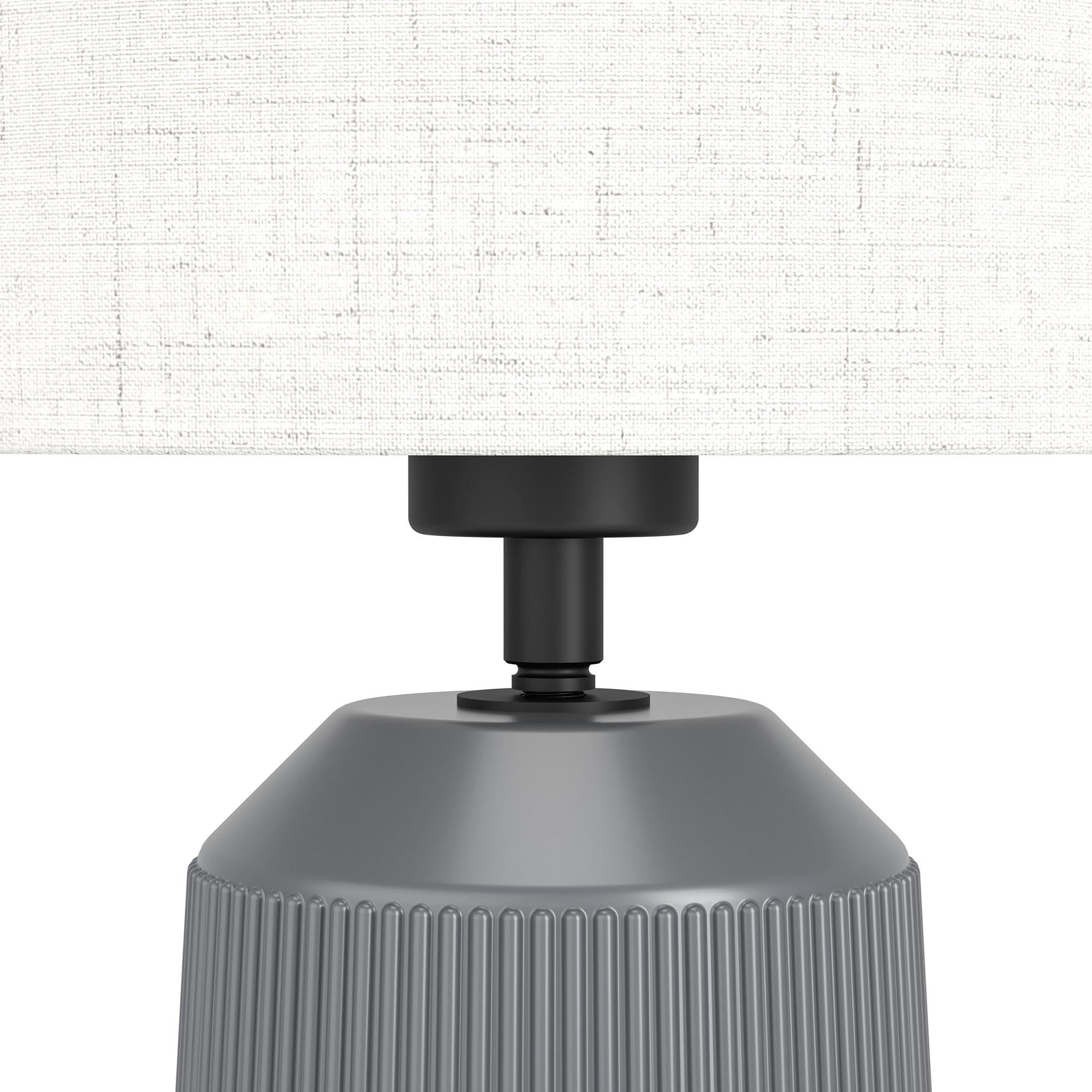 Lampe à poser CAPALBIO gris/blanc H41cm
