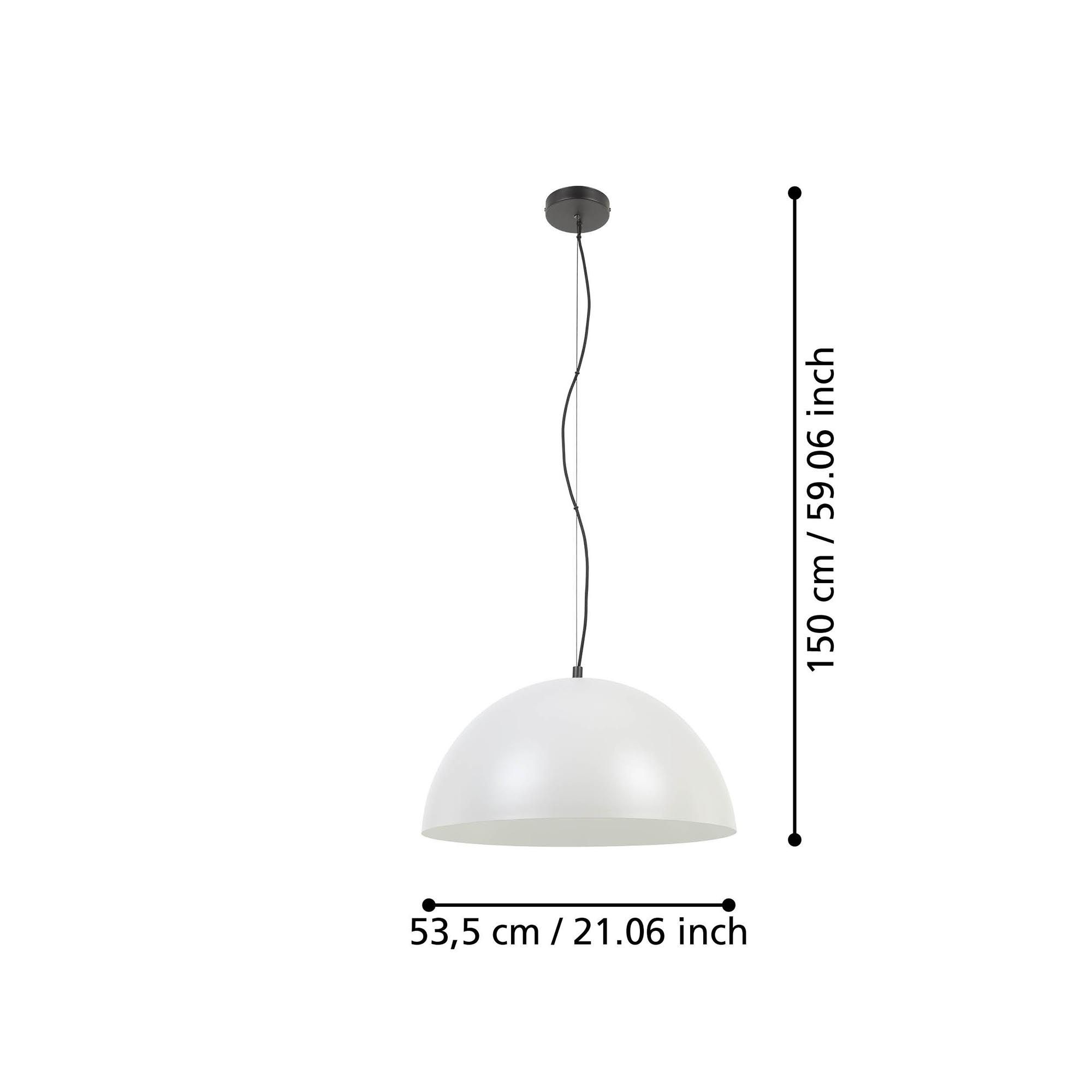 Suspension GAETANO blanc Ø53,5cm