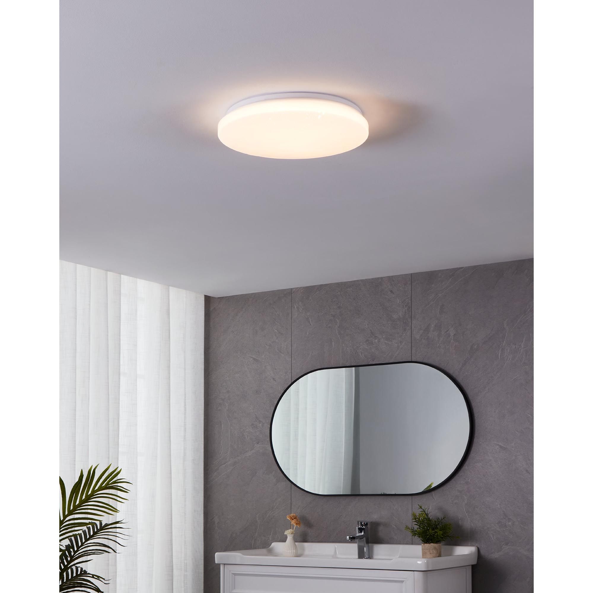 Plafonnier LED FRANIA-S opale Ø31cm