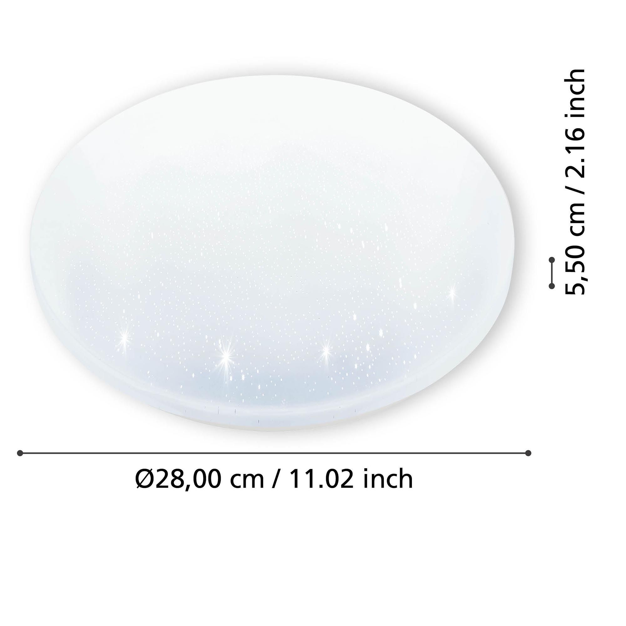 Plafonnier LED FRANIA-S opale Ø31cm