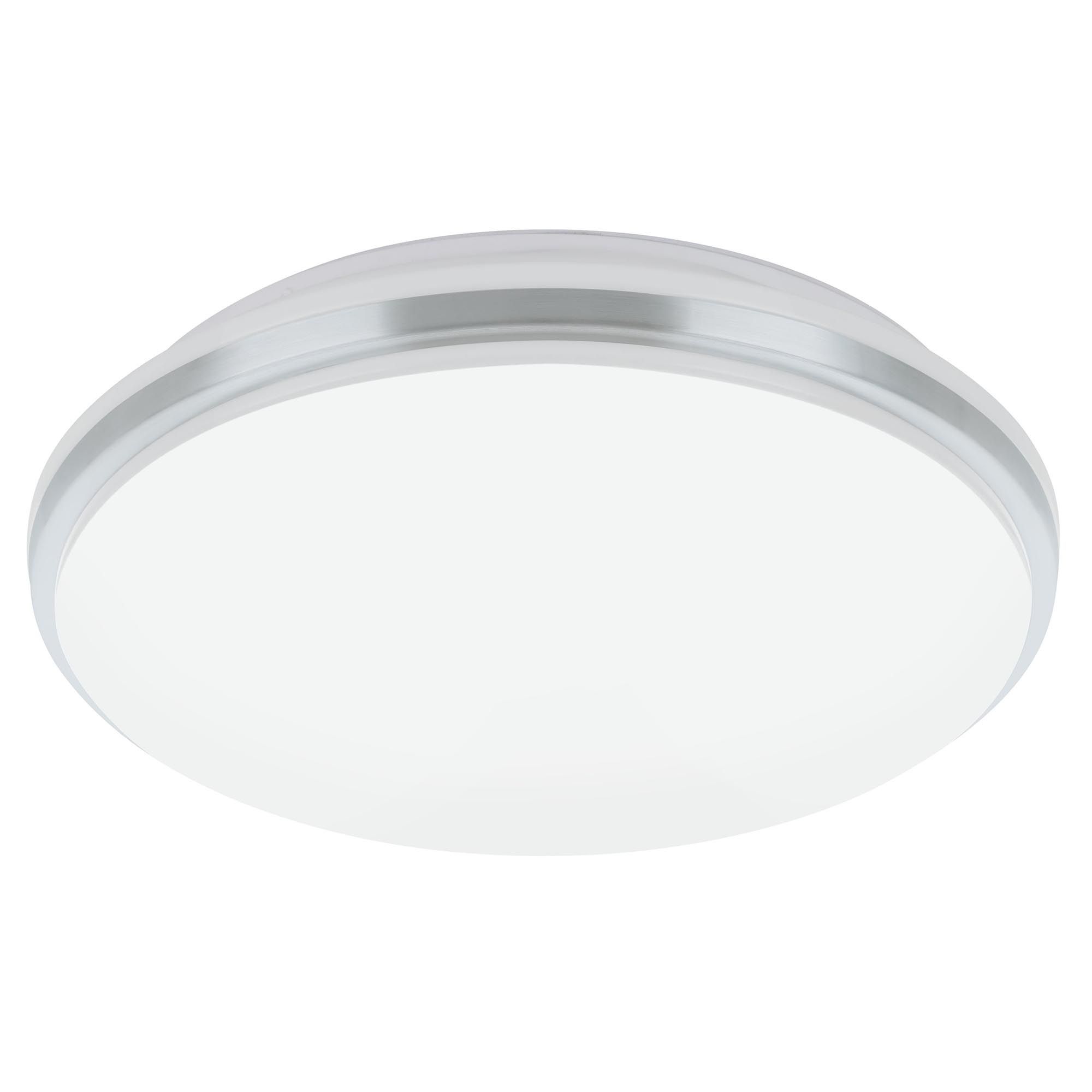 Plafonnier LED PINETTO argenté Ø34cm