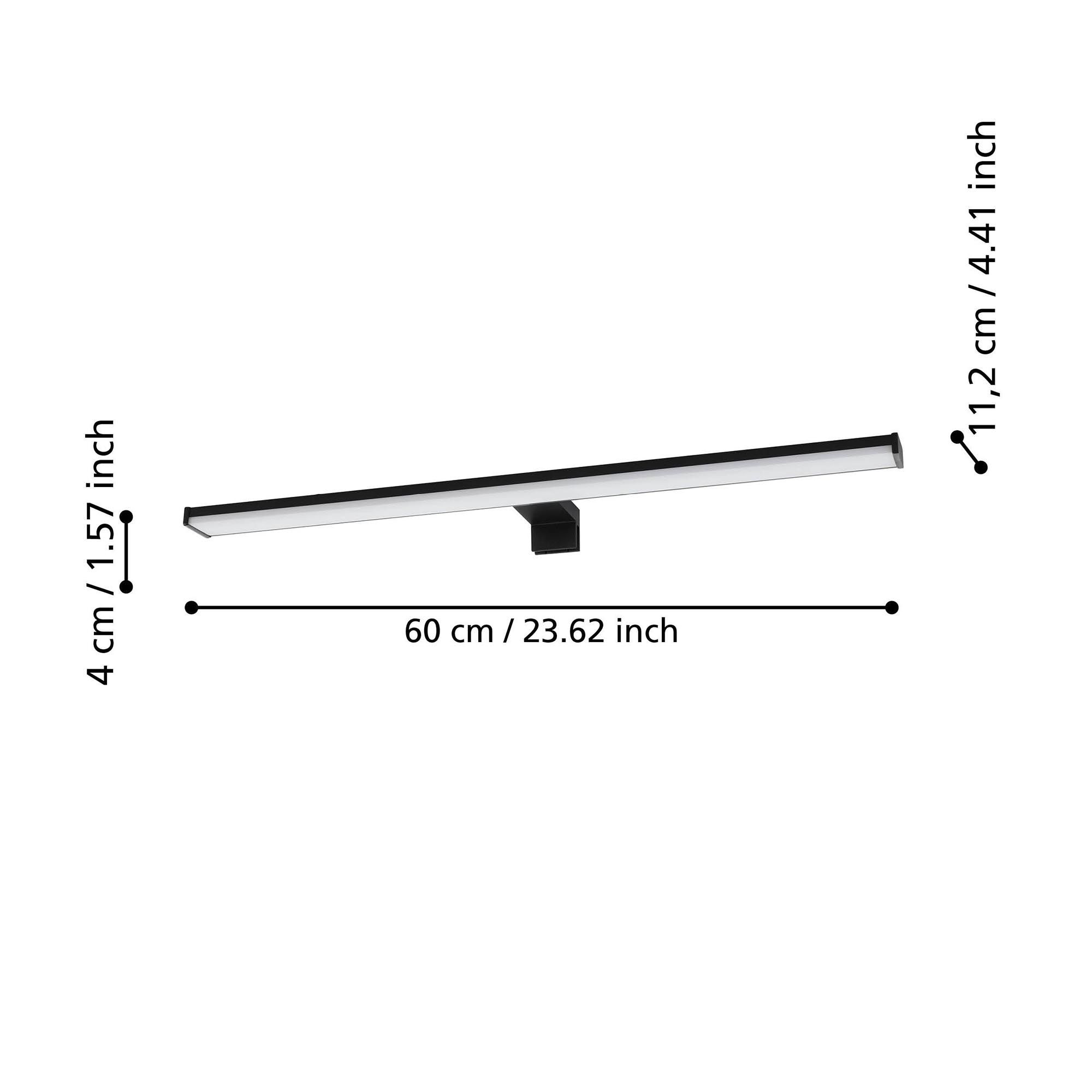 Applique murale LED PANDELLA 2 noir L60cm