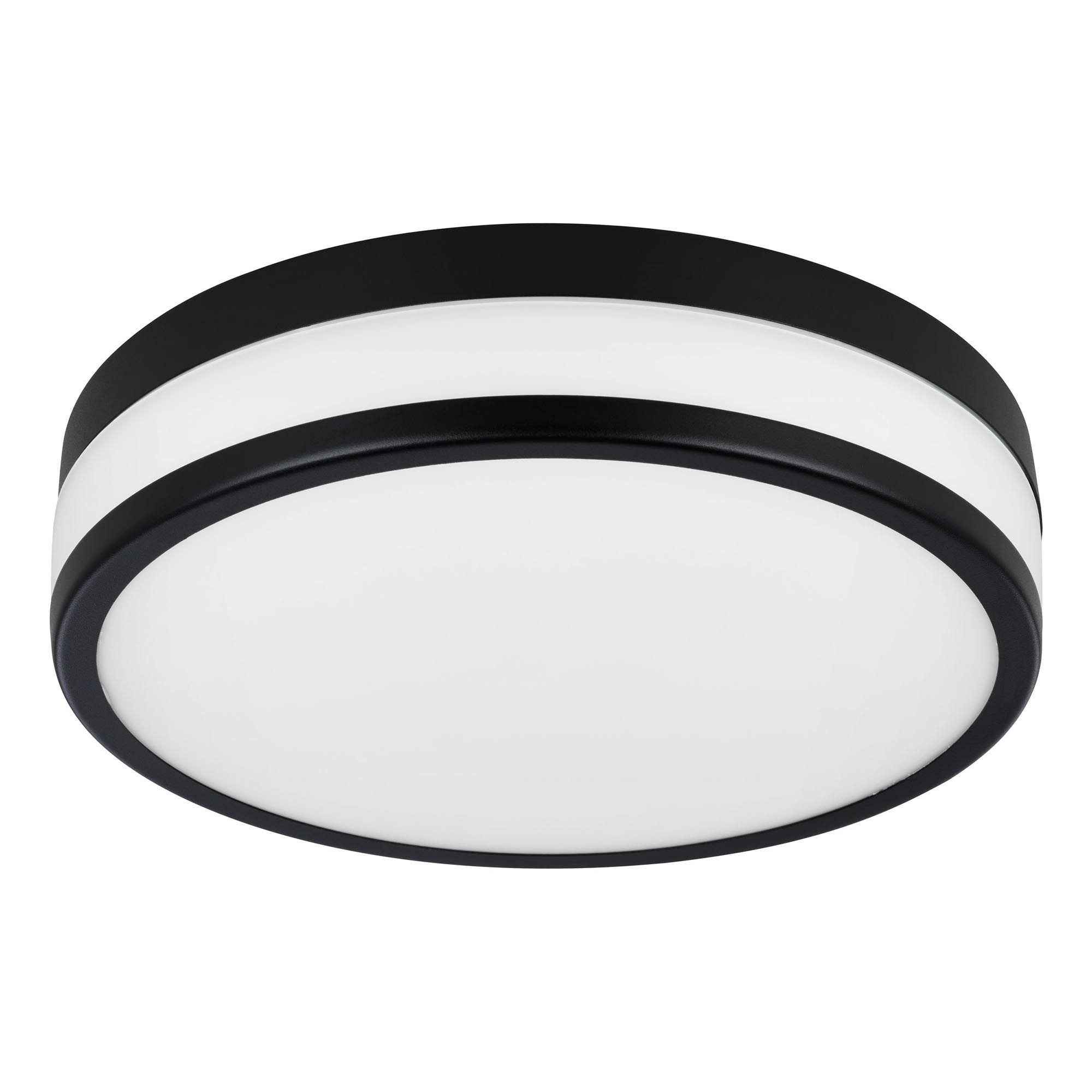 Plafonnier LED PALERMO noir Ø30cm
