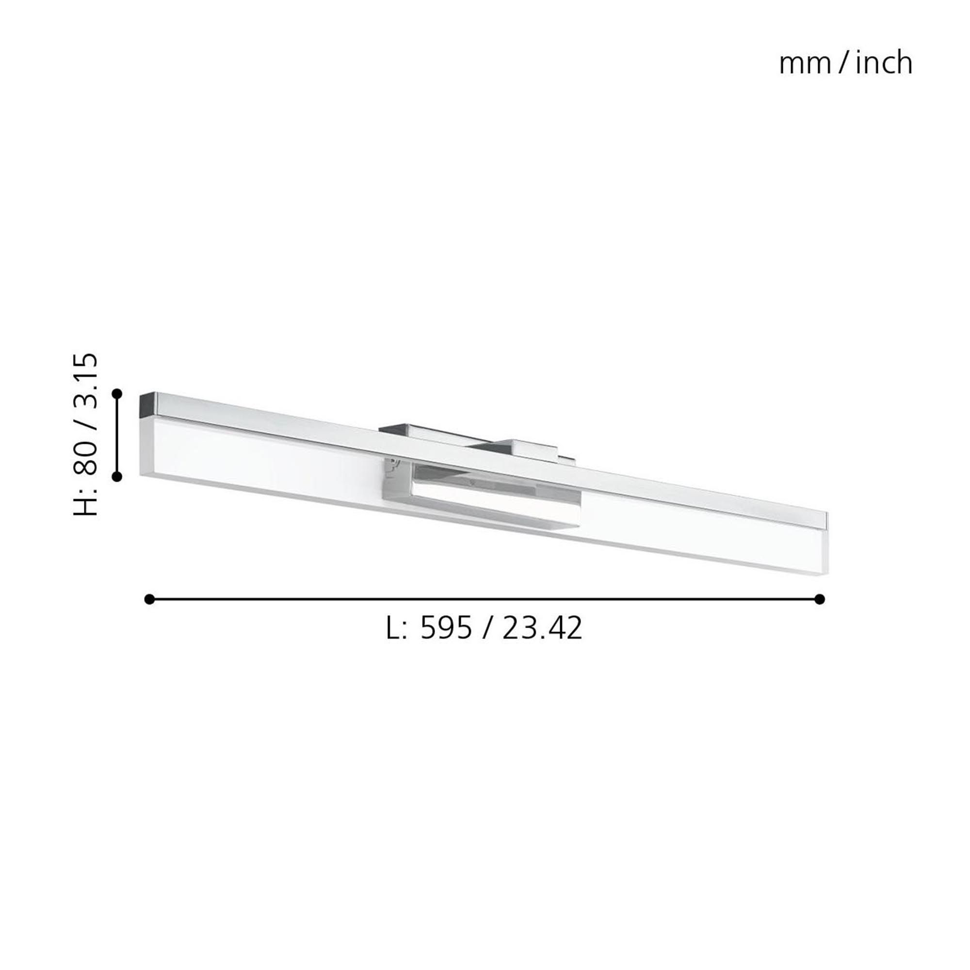 Applique LED PALMITAL chrome L59,5cm