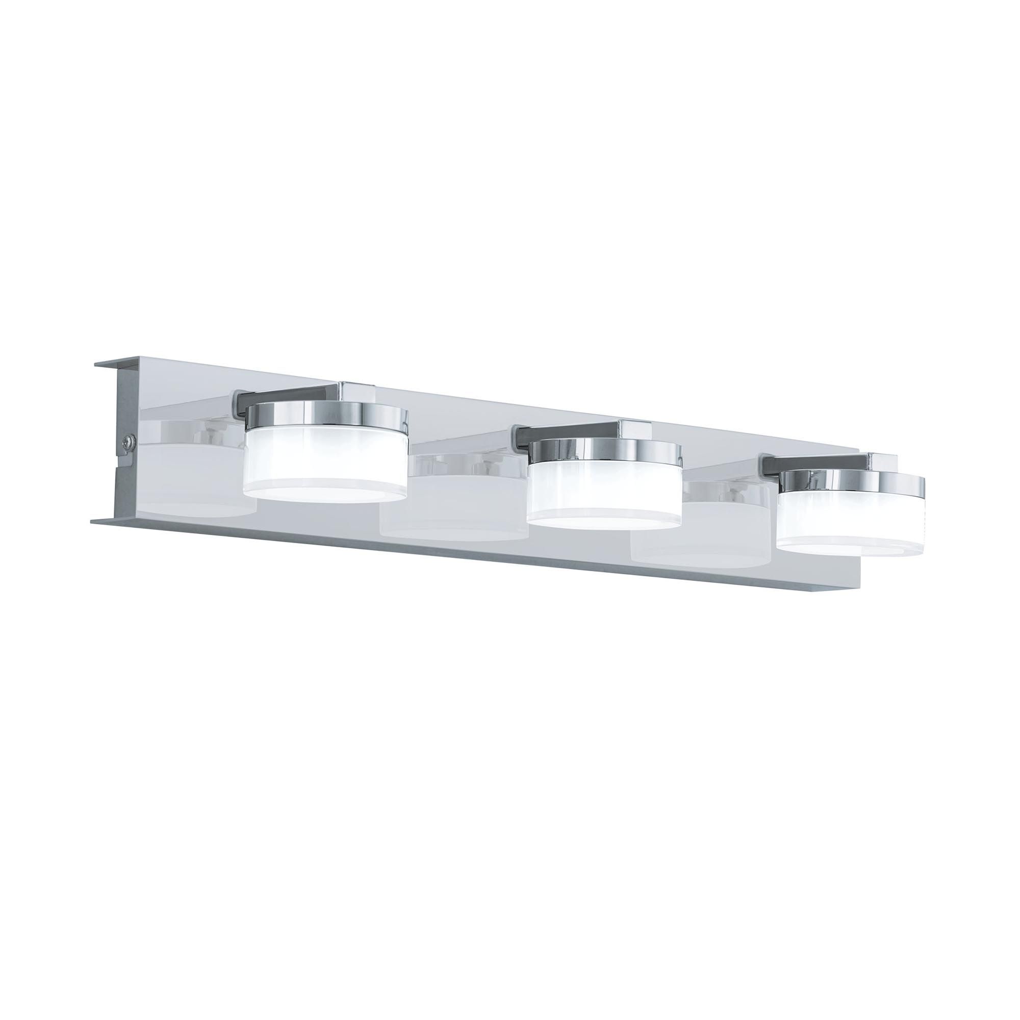 Applique murale en métal chrome ROMENDO 1 led intégrée 3X7,2W