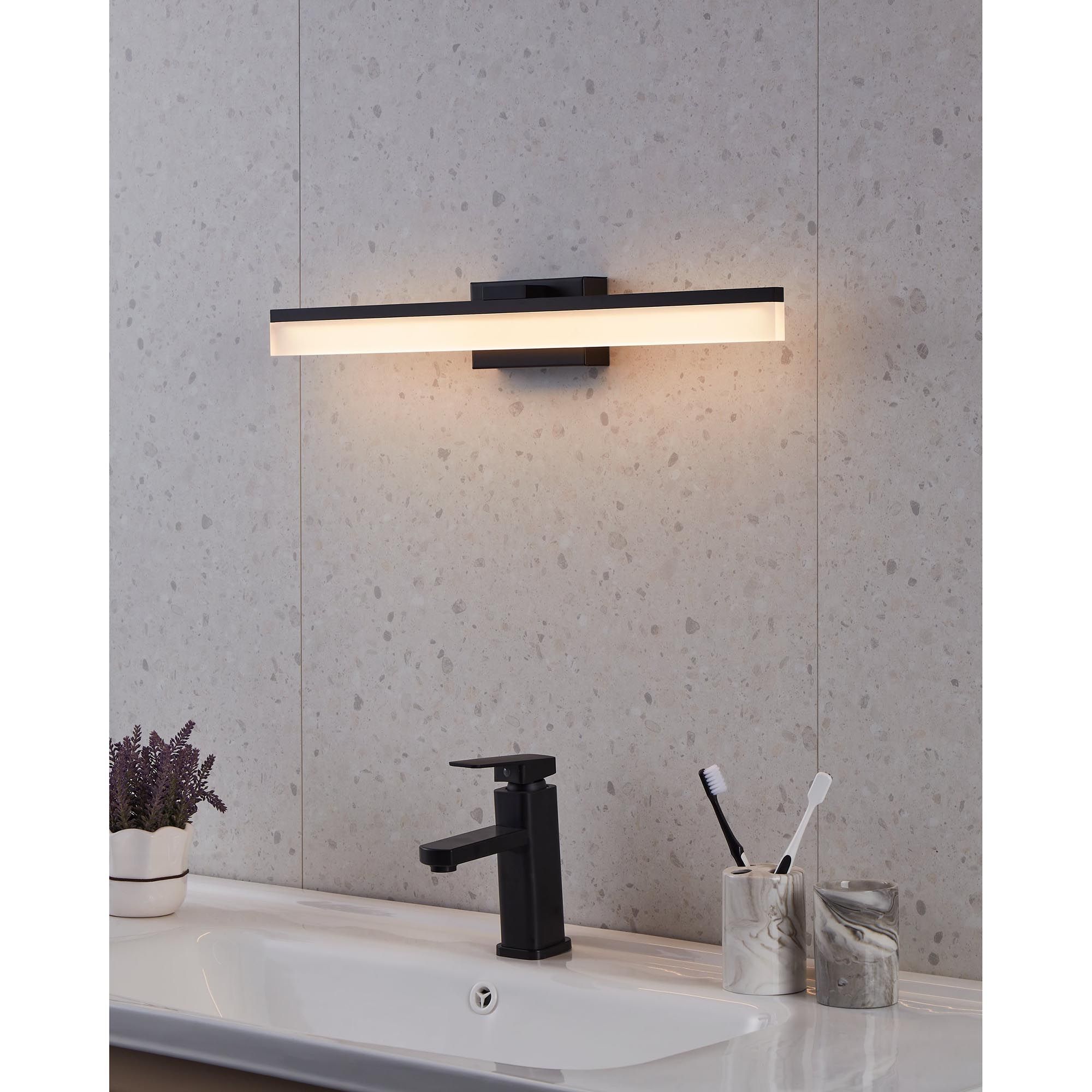 Applique murale LED PALMITAL noir L59,5cm