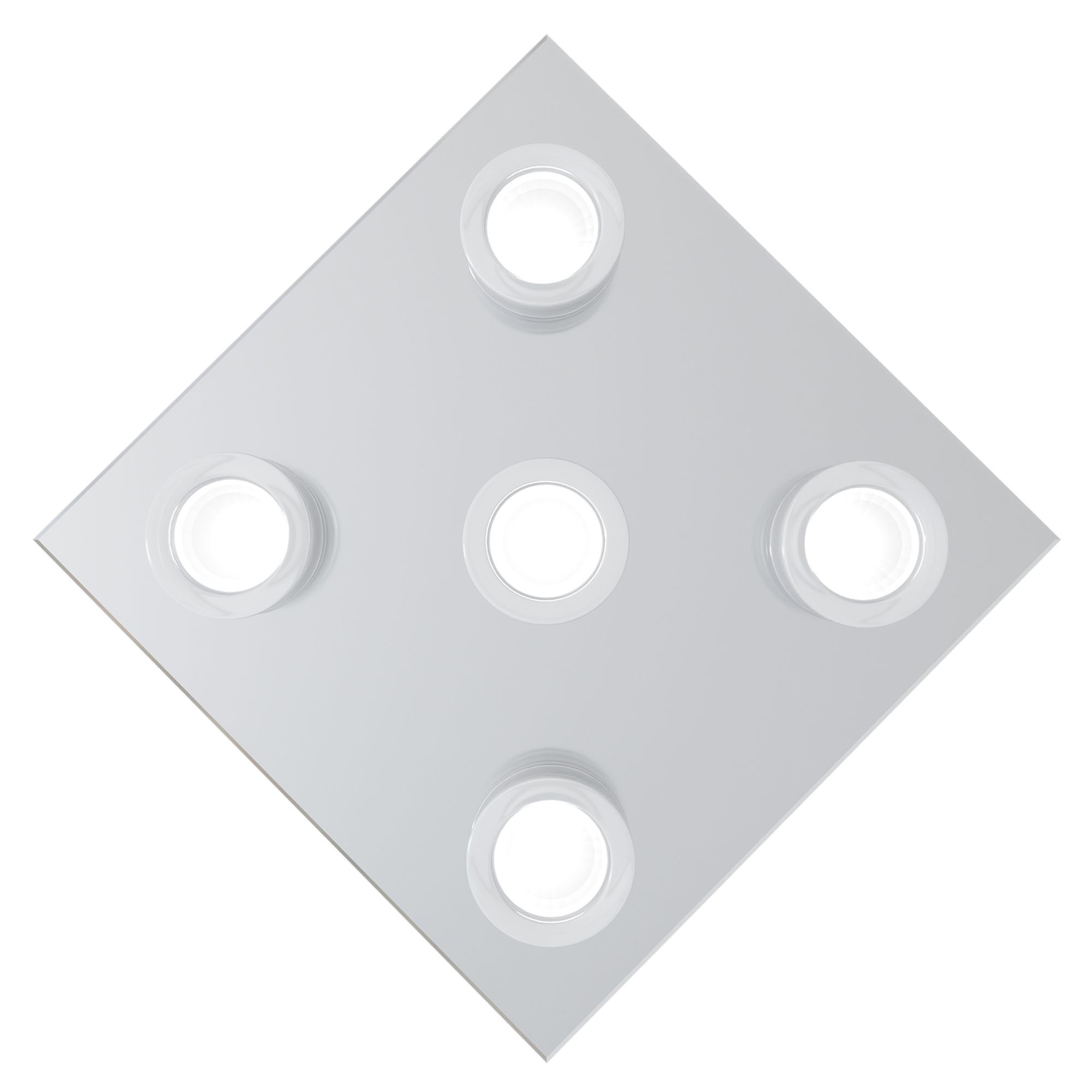 Plafonnier LED ROMENDO 1 chrome L32cm