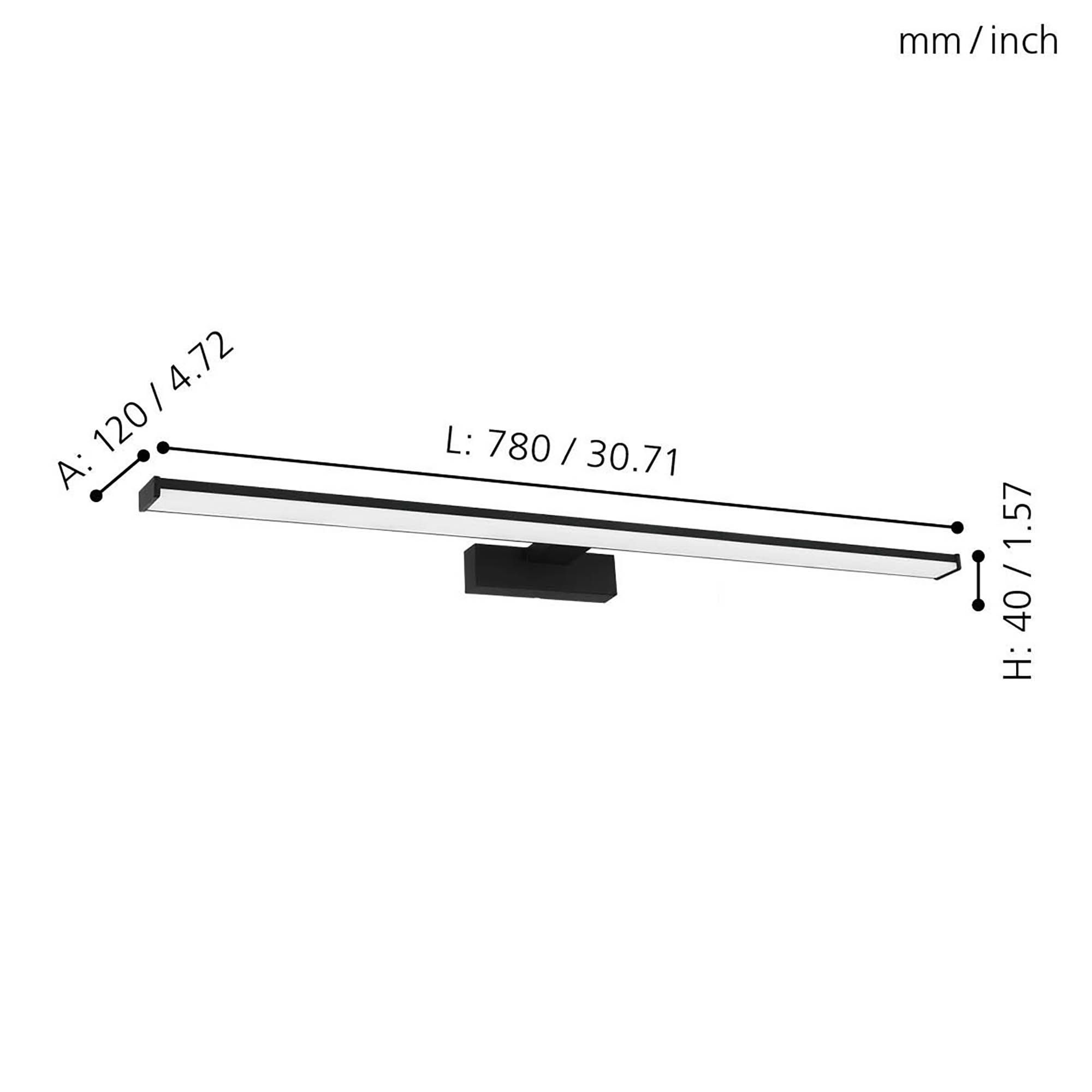 Applique murale LED PANDELLLA 1 L78cm