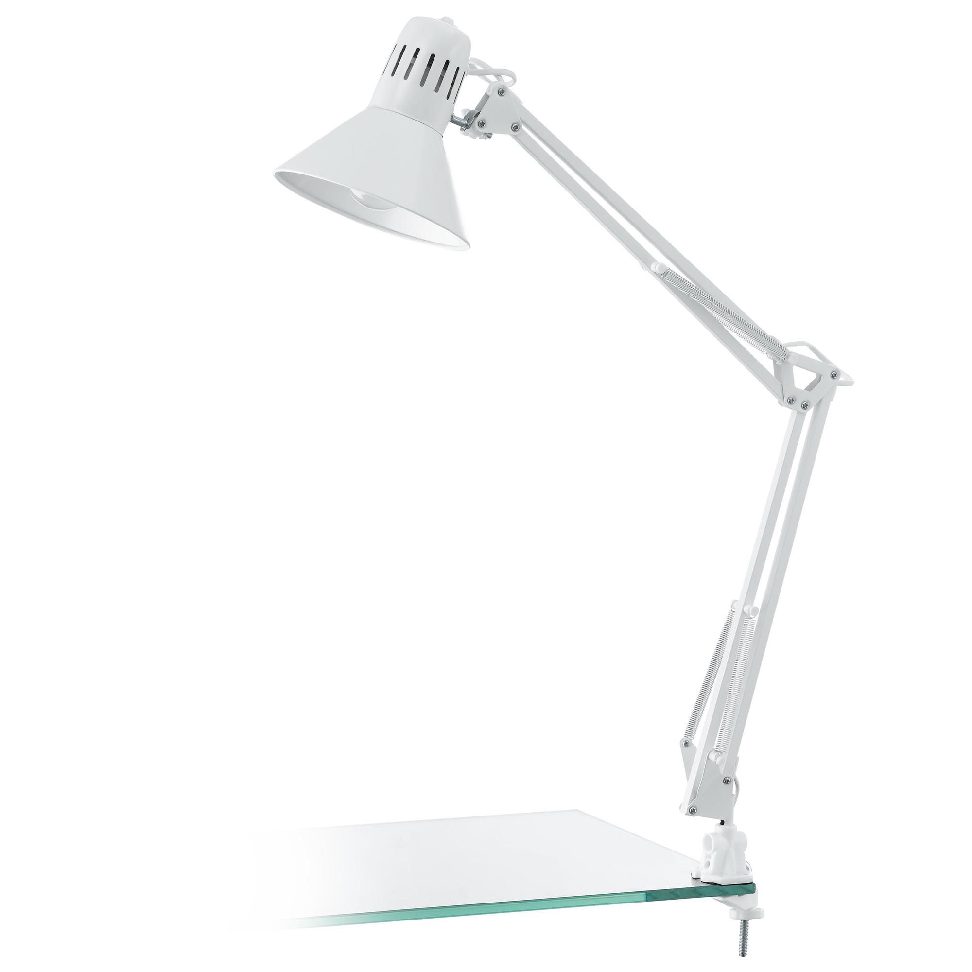 Lampe de bureau FIRMO blanc H73cm