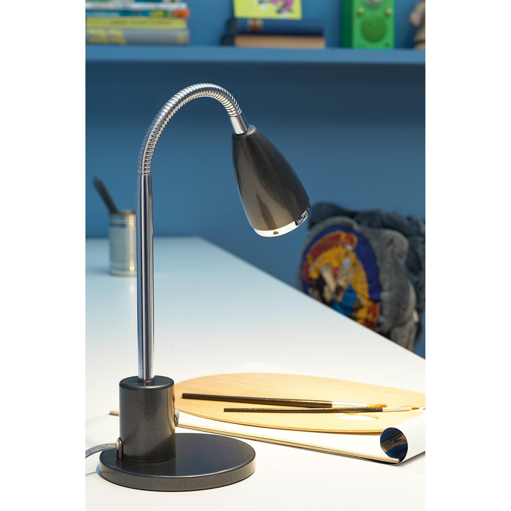 Lampe de bureau FOX noir H32cm