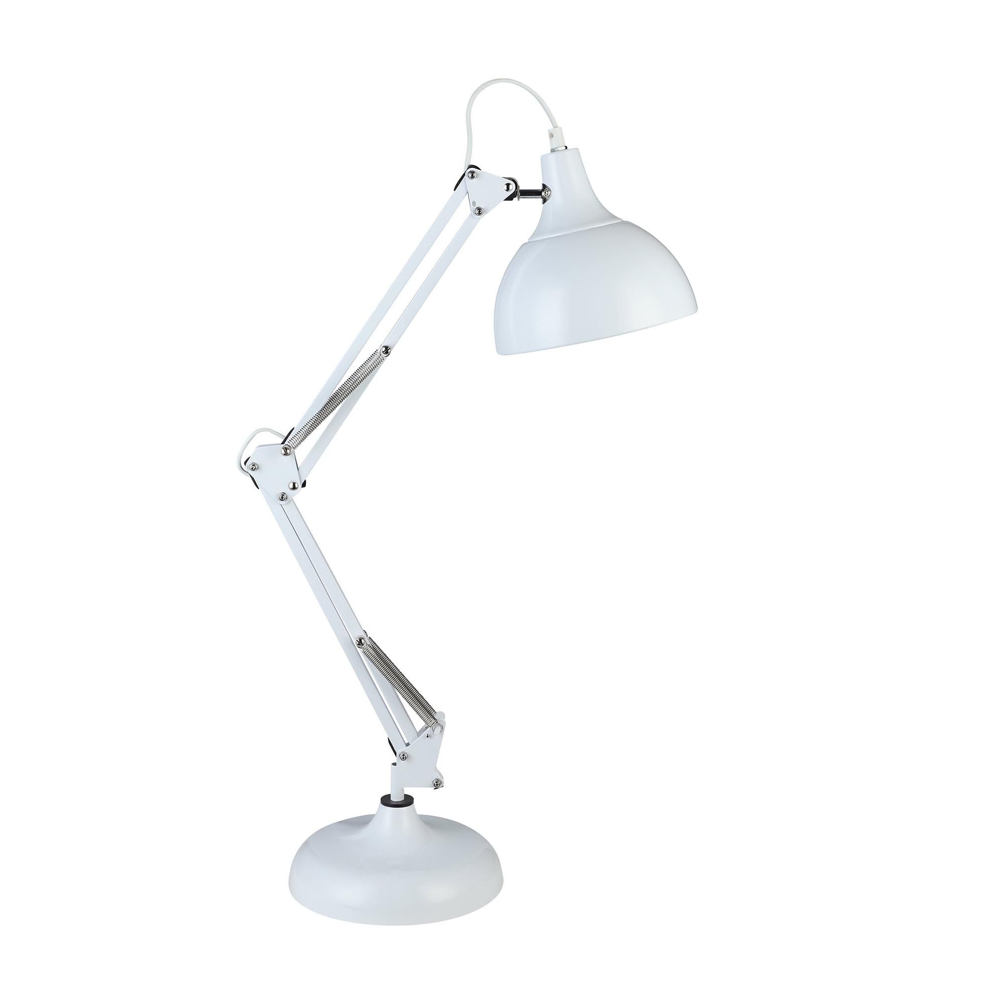 Lampe de bureau BORGILLIO blanc H40cm