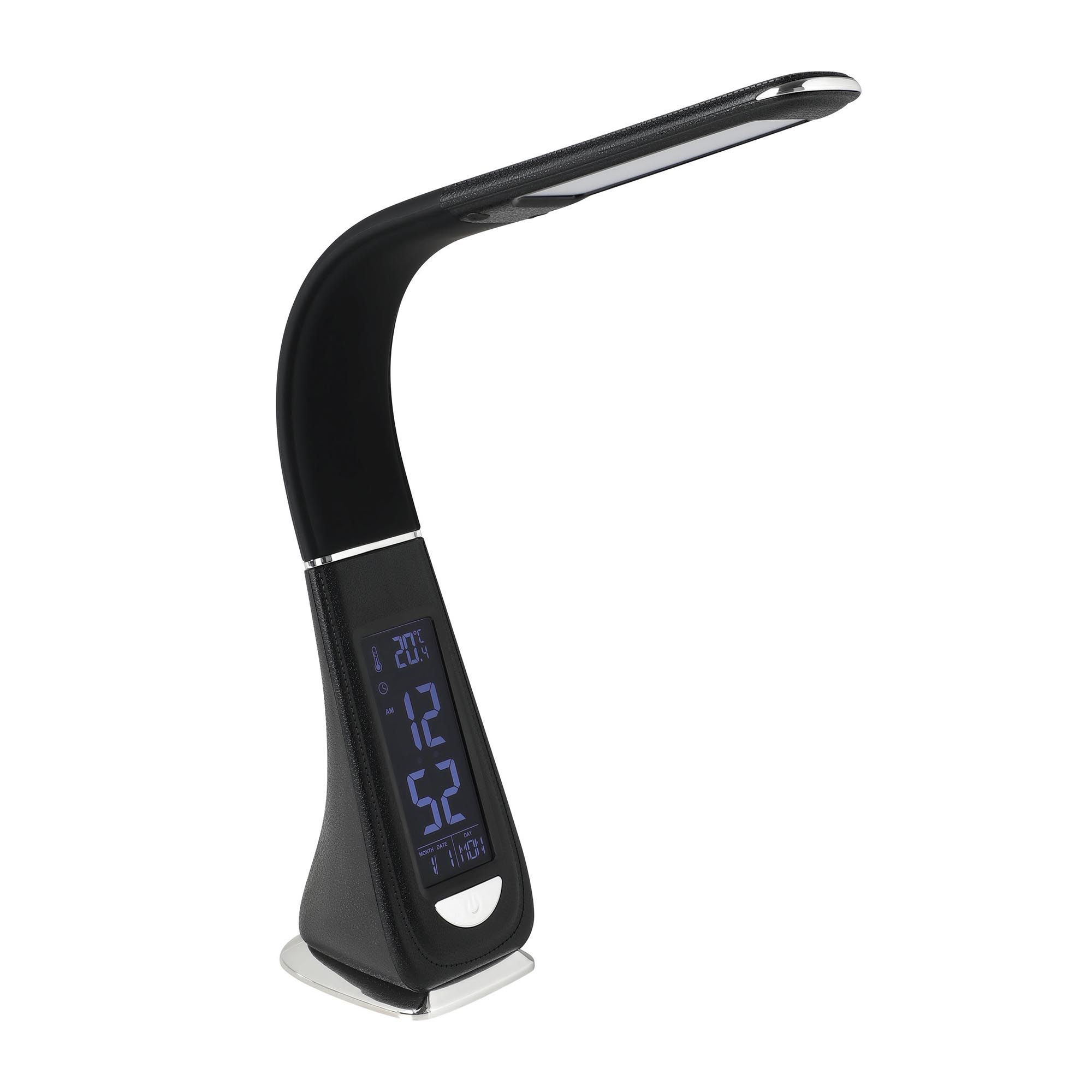 Lampe de bureau LED COGNOLI noire H51 cm