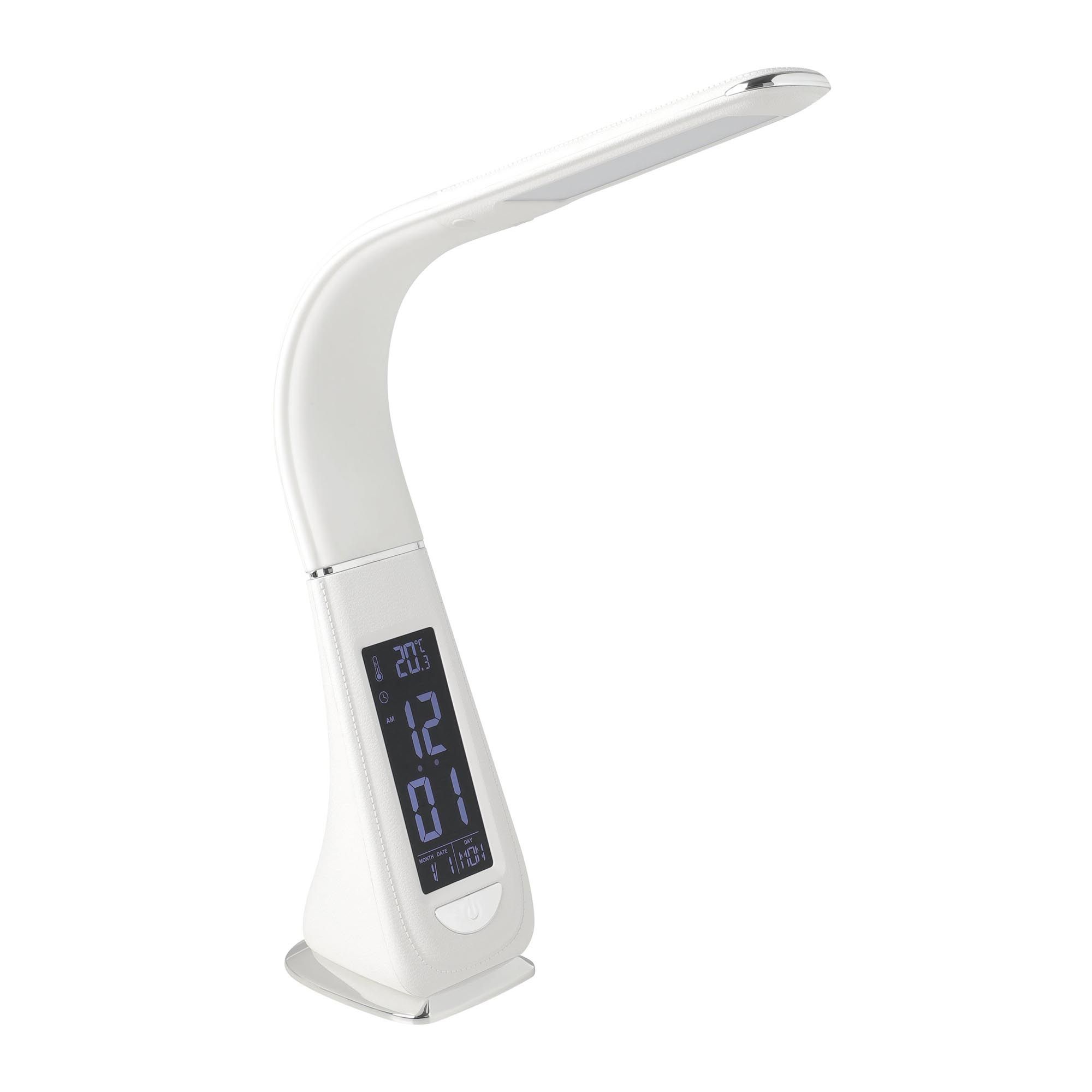 Lampe de bureau LED COGNOLI blanc H51 cm