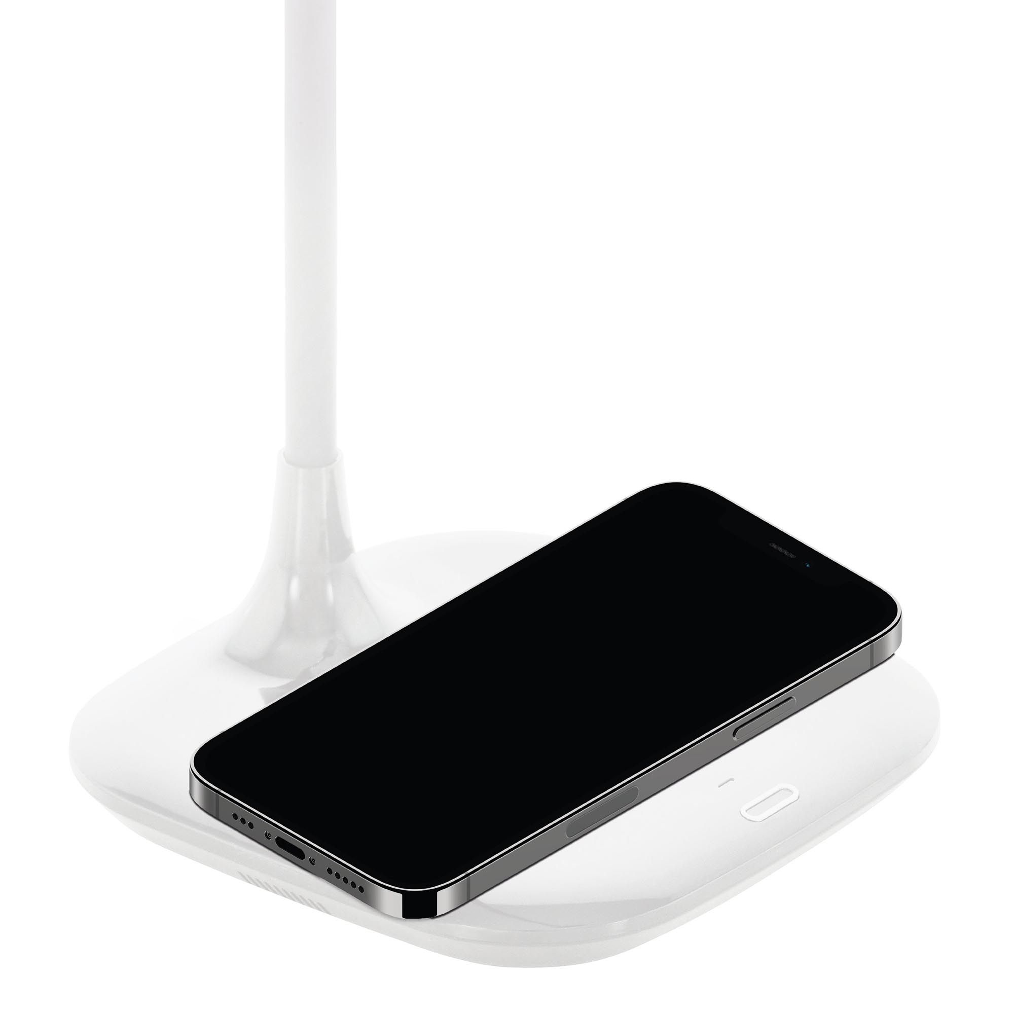 Lampe de bureau LED MASSERERIE blanc H38,5cm