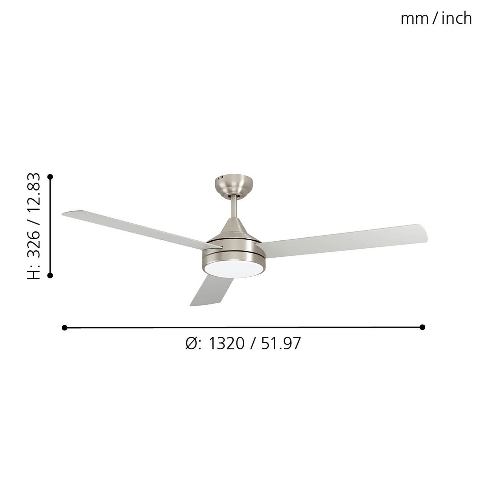 Ventilateur LED SESIMBRA  Ø132cm