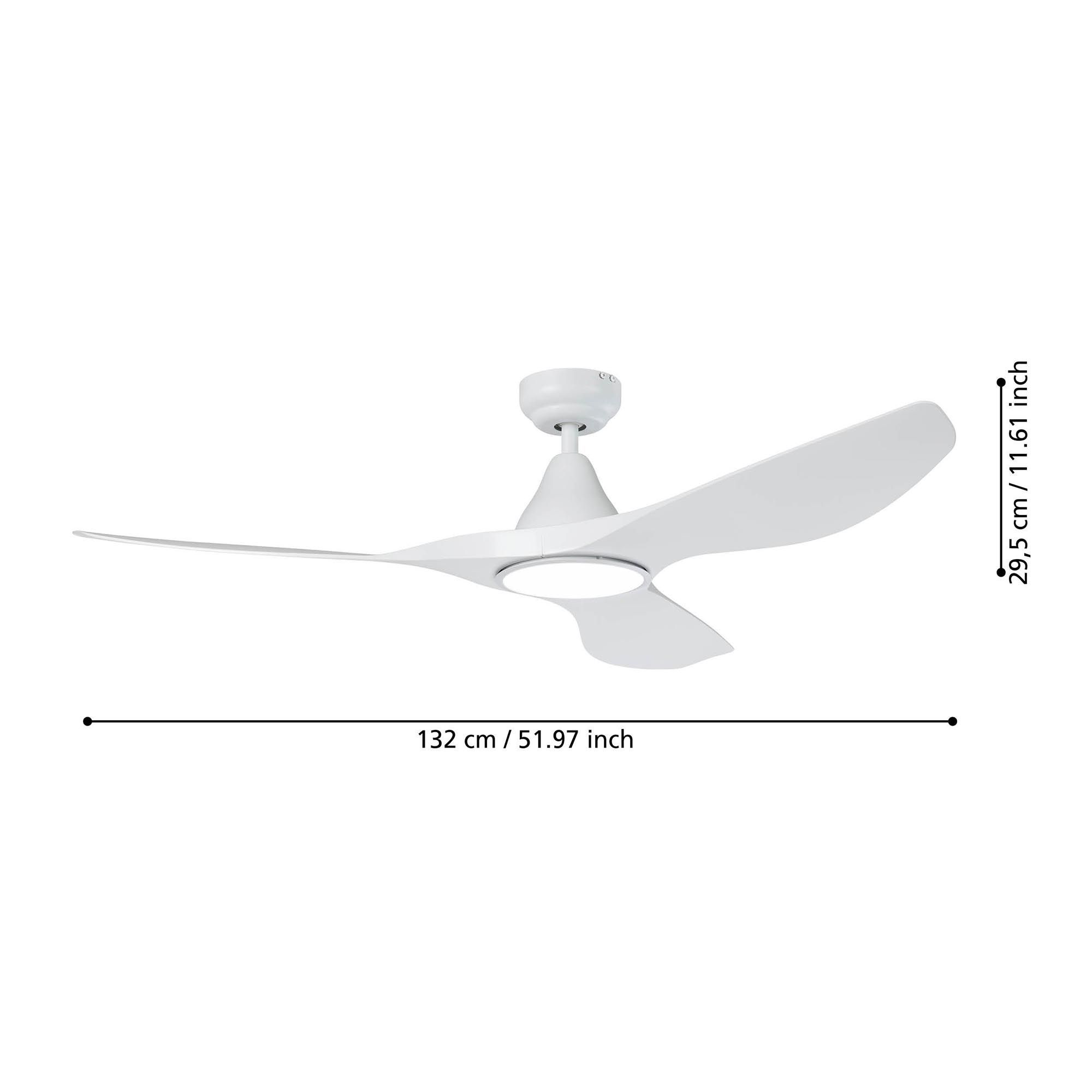 Ventilateur LED PORTSEA Ø132cm