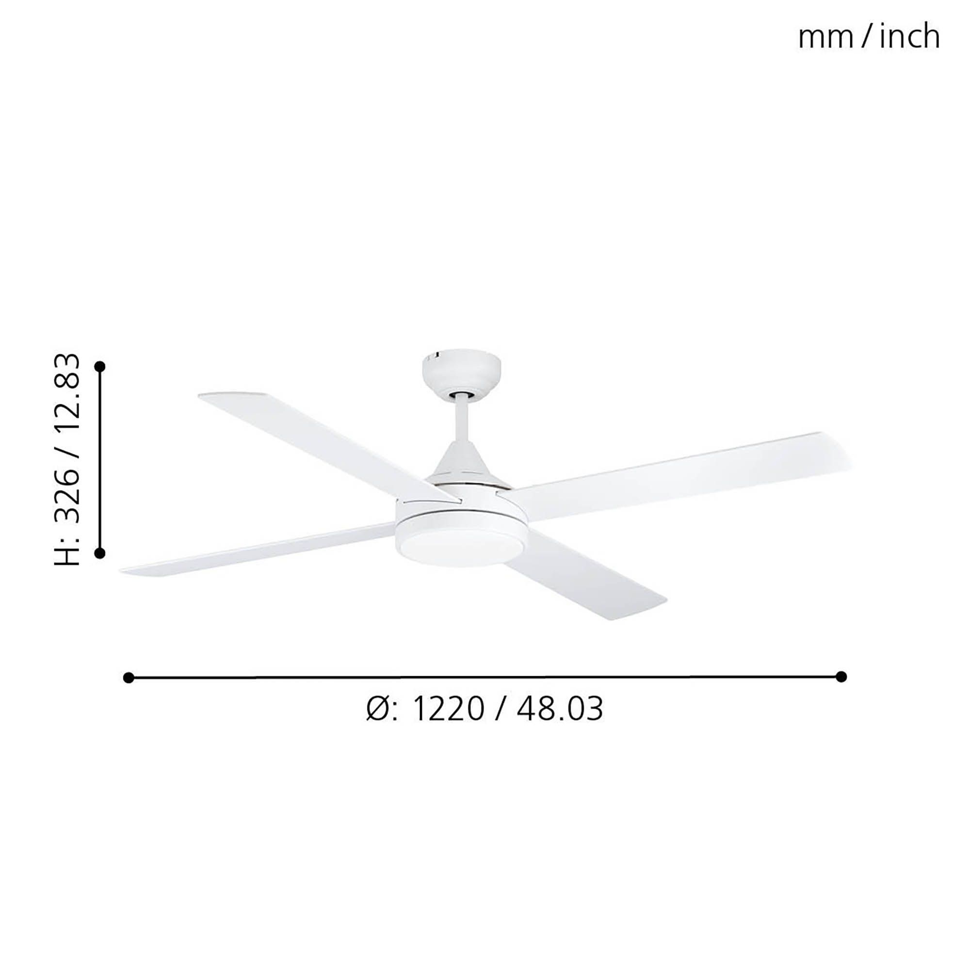 Ventilateur LED TRINIDAD Ø132cm