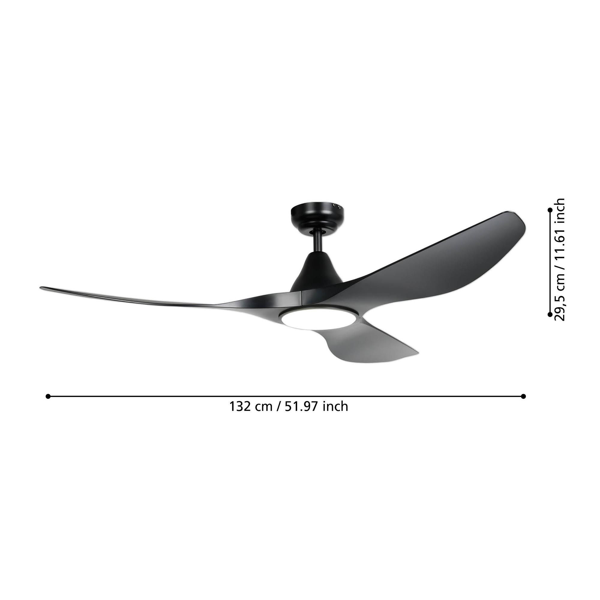 Ventilateur LED PORTSEA D132cm