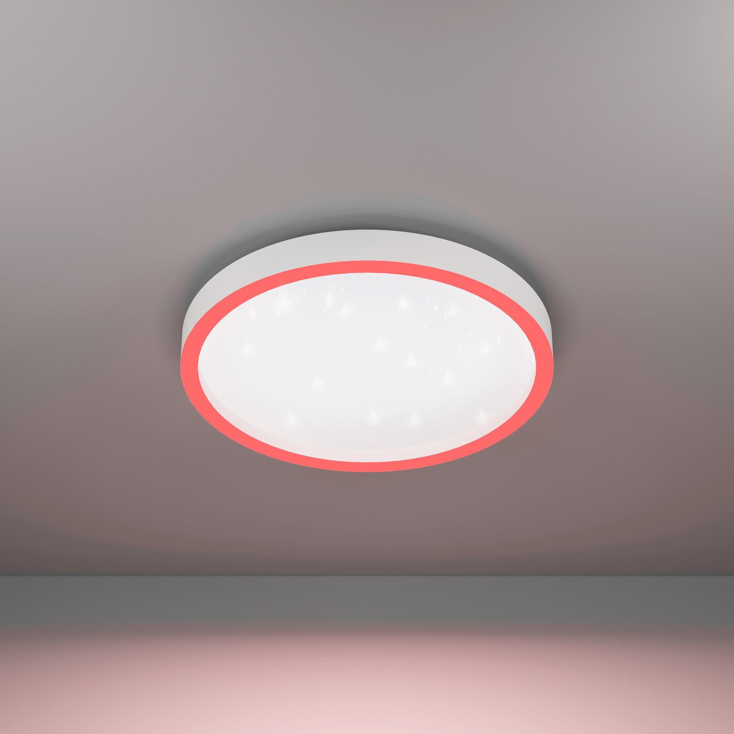 Plafonnier LED dimmable connecté MONTEMORELOS-Z blanc Ø42cm