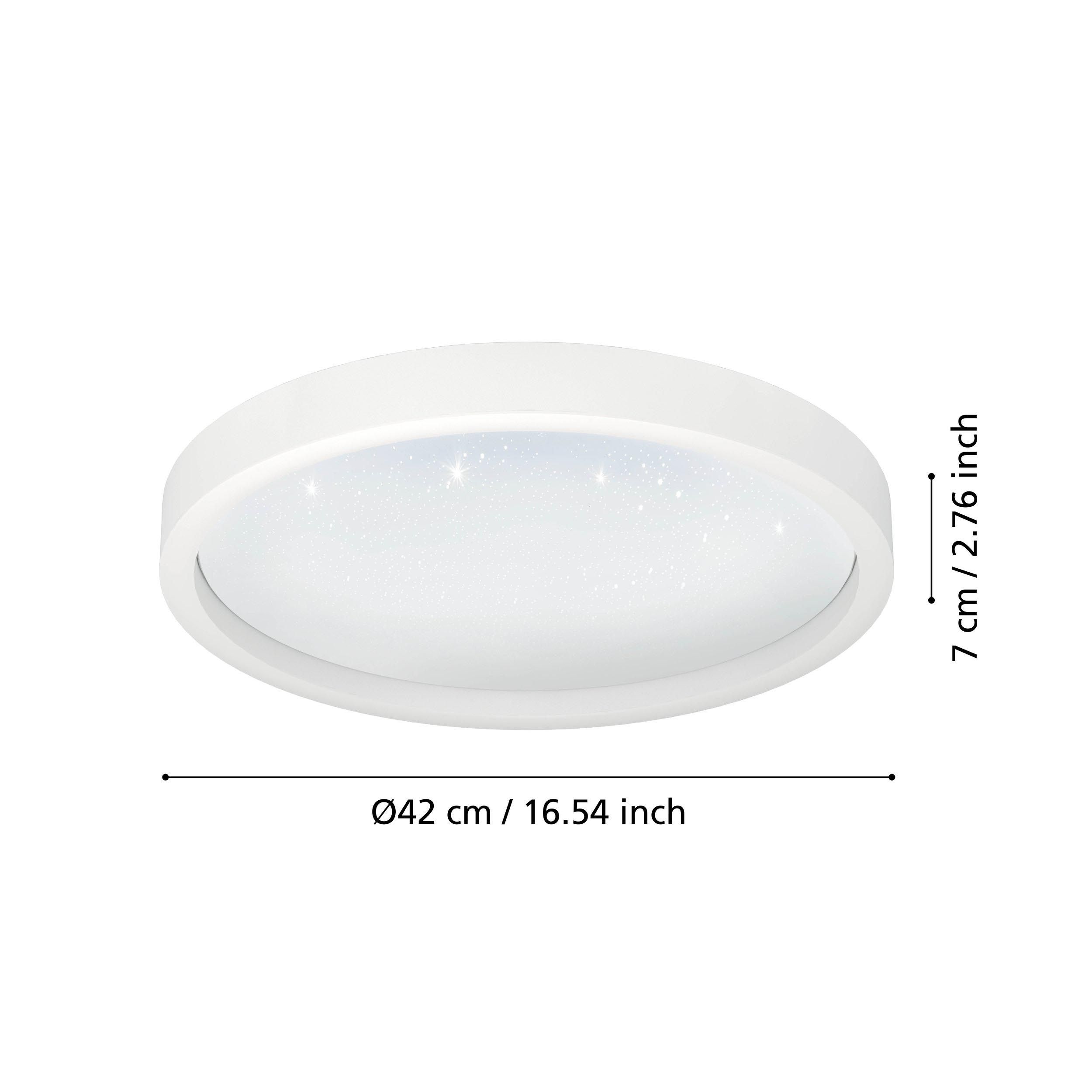 Plafonnier LED dimmable connecté MONTEMORELOS-Z blanc Ø42cm