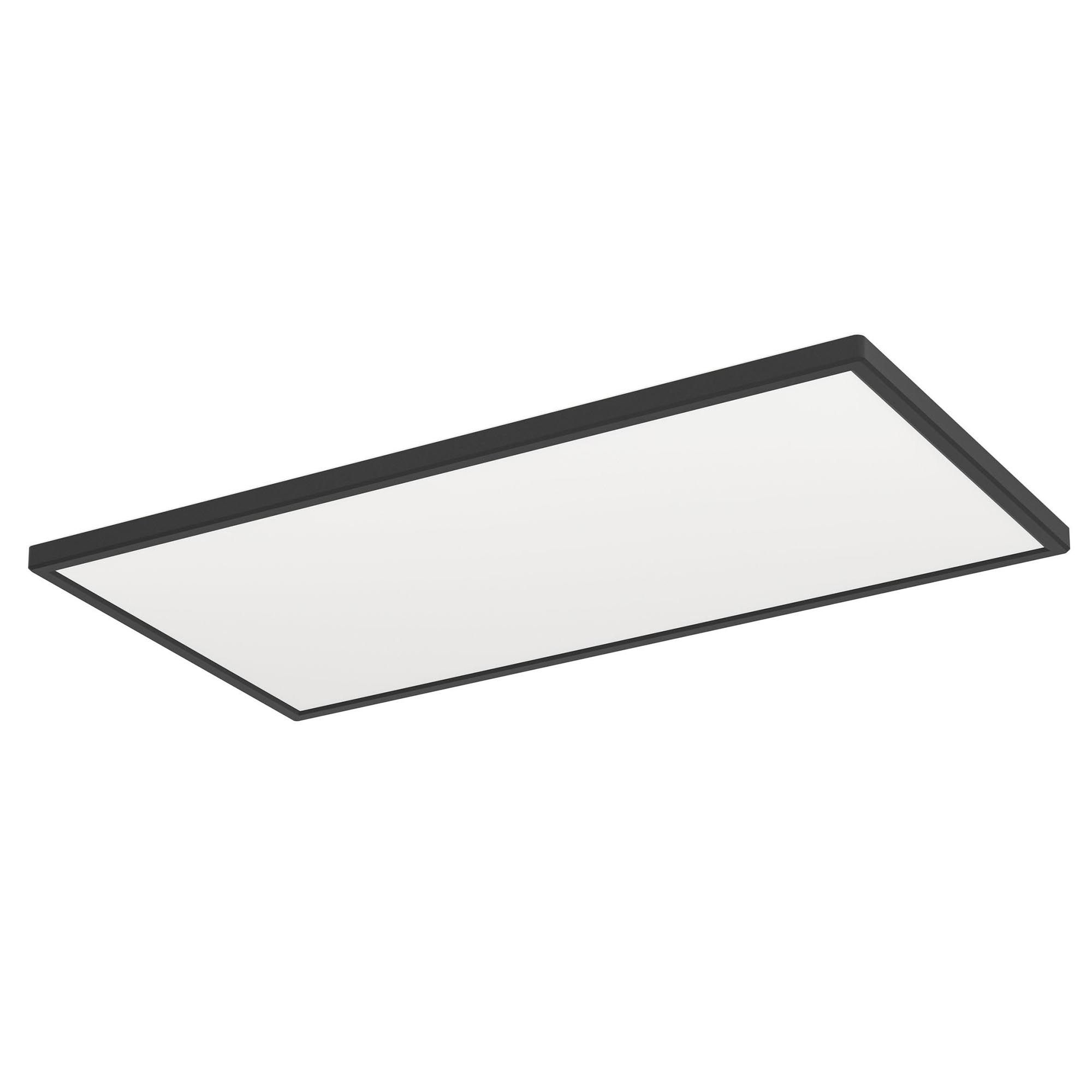 Plafonnier LED dimmable connecté ROVITO-Z noir L57cm