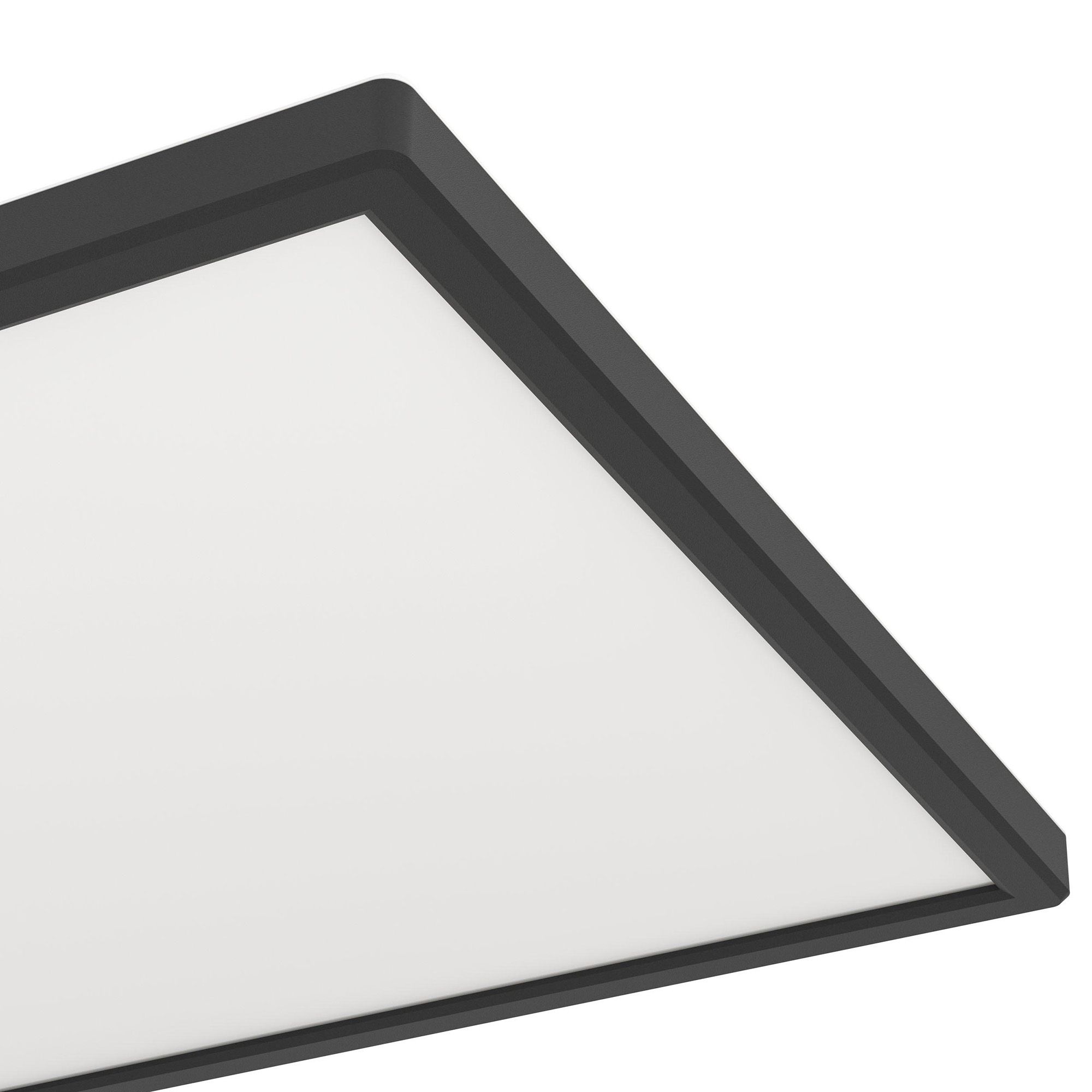 Plafonnier LED dimmable connecté ROVITO-Z noir L57cm