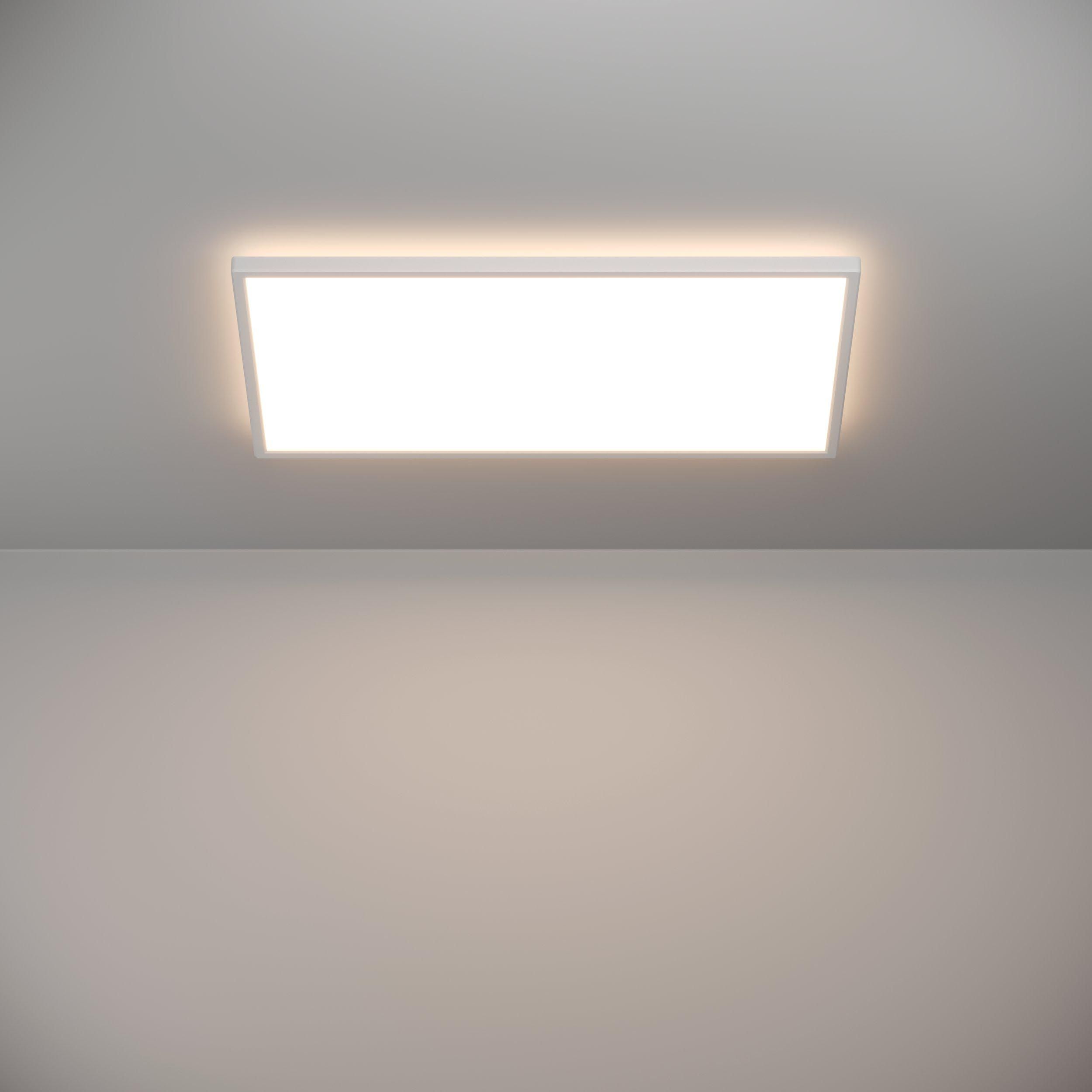 Plafonnier LED dimmable conneté ROVITO-Z blanc L57cm
