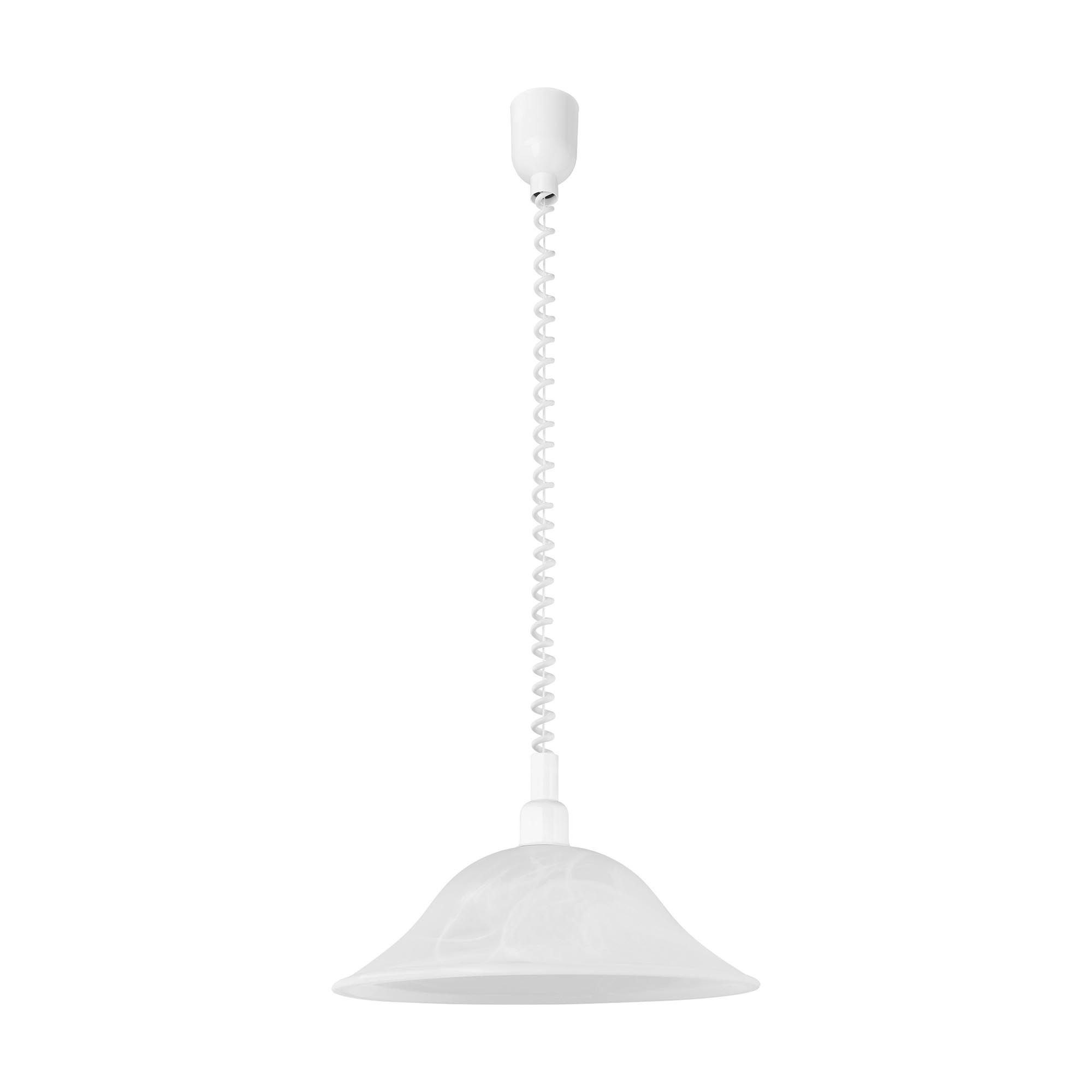 Suspension ALESSANDRA Albâtre blanc Ø38cm