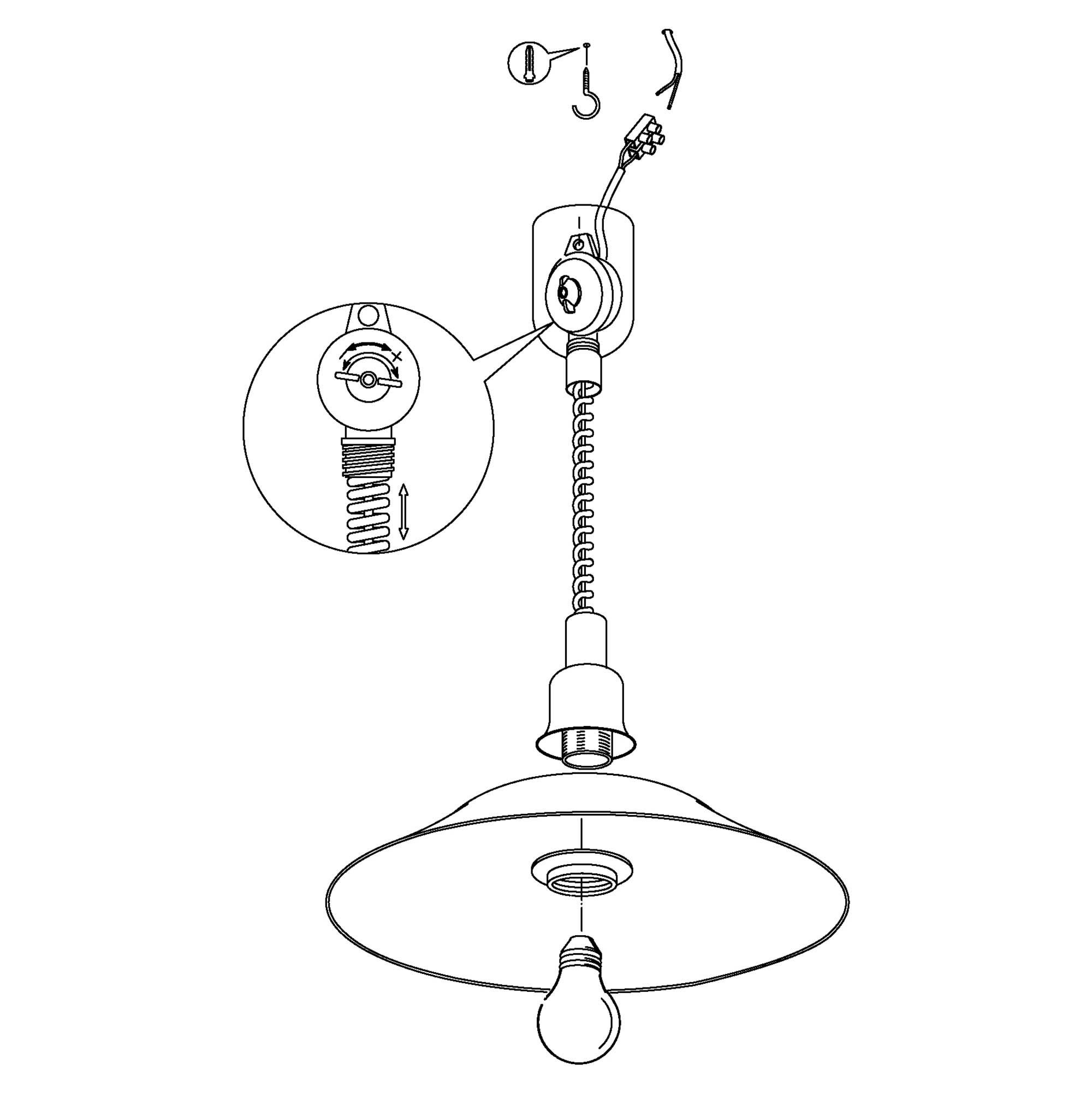 Suspension ALESSANDRA Albâtre blanc Ø38cm